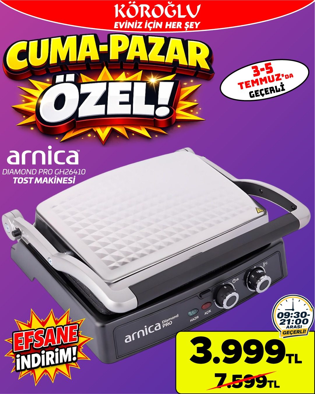 Arnica Tost Makinesi Main image
