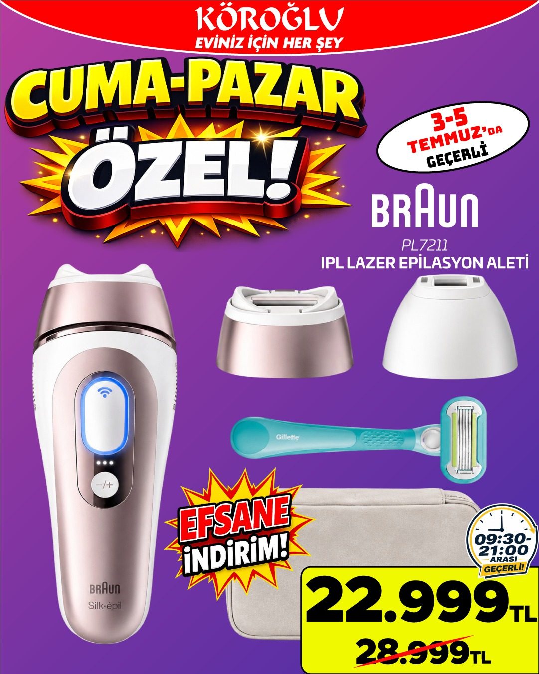 Braun Lazer Epilasyon Aleti