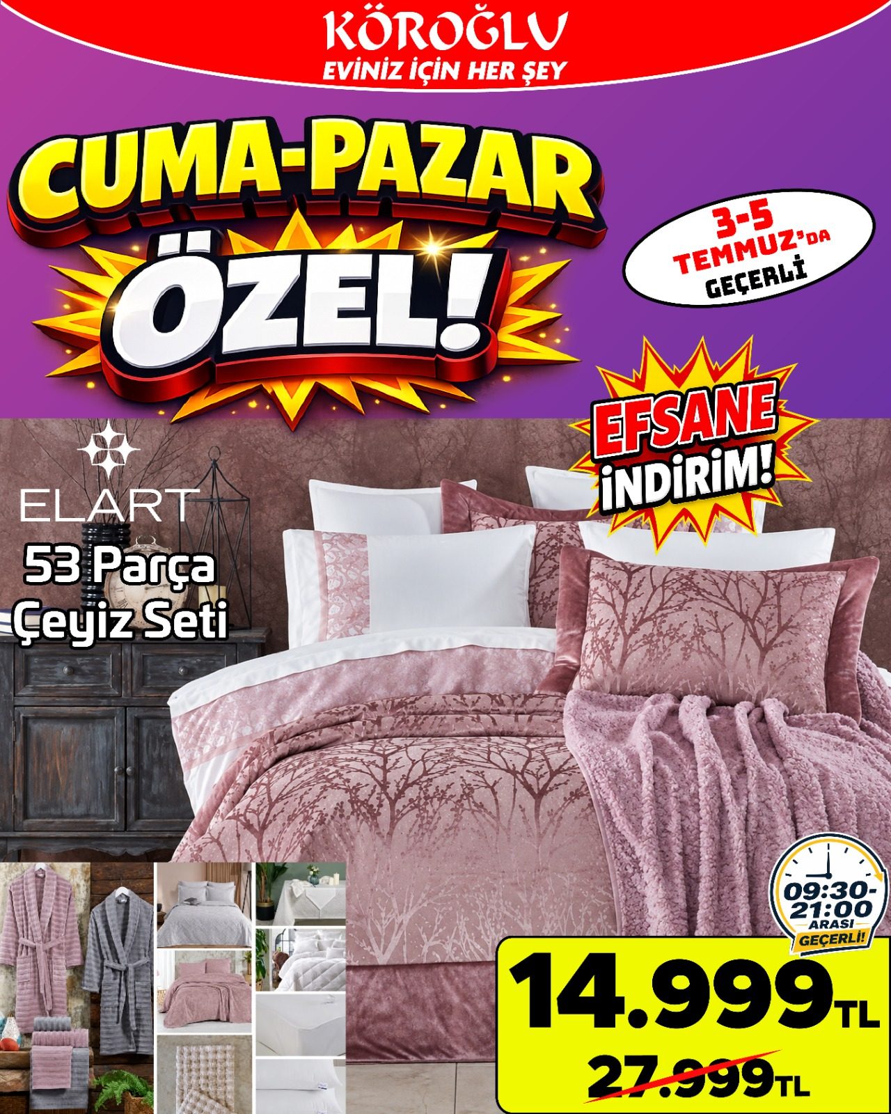 Elart 53 Parça Çeyiz Seti Main image