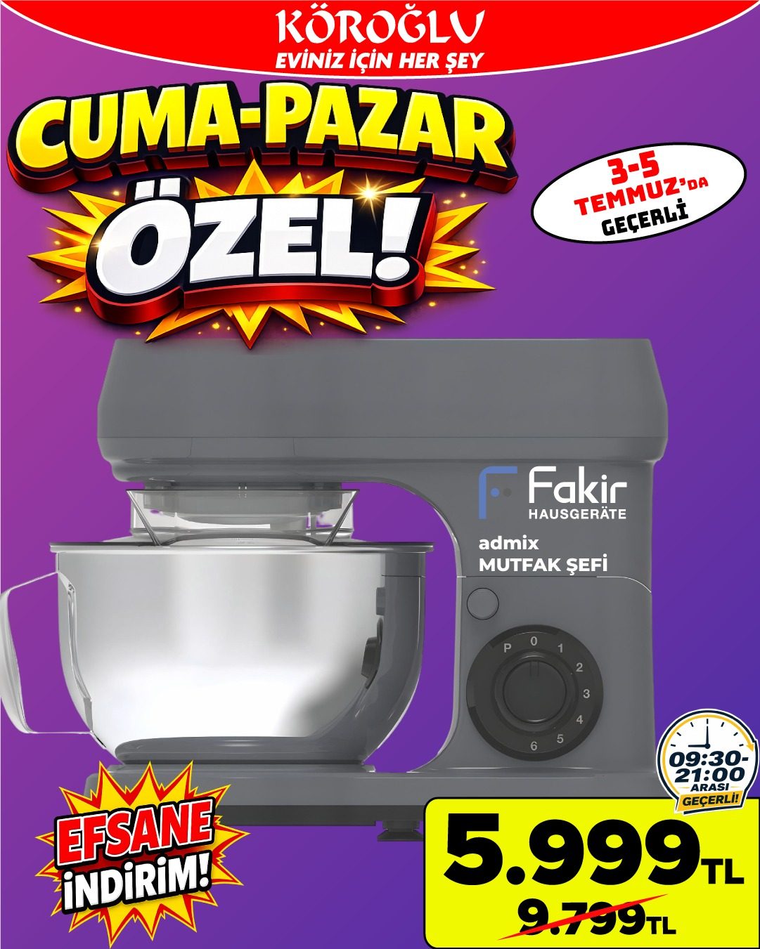 Fakir Admix Mutfak Şefi