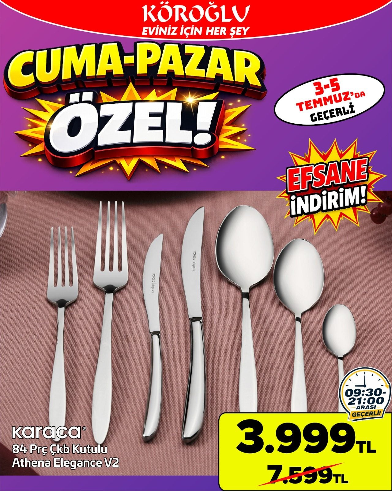 Karaca Çatal Kaşık Bıçak Takımı