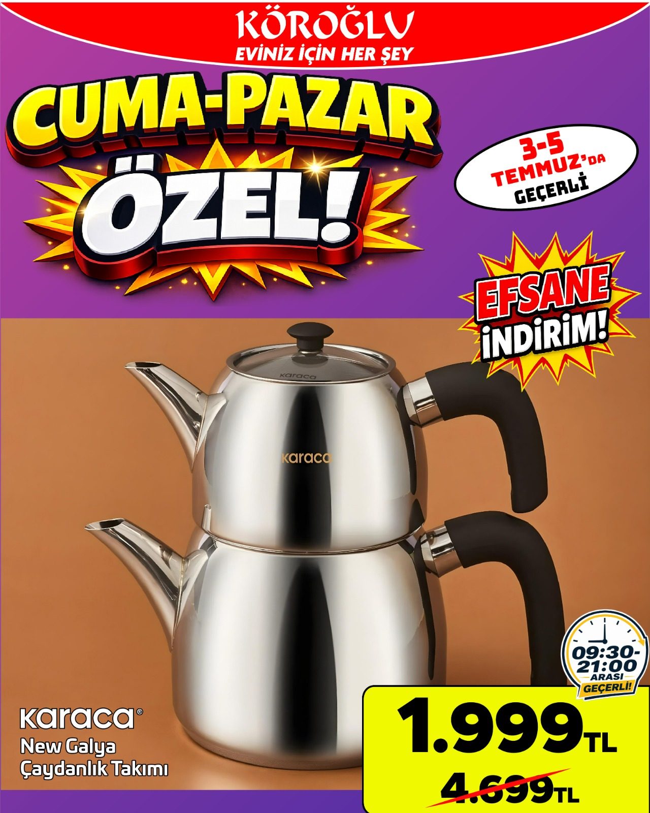 Karaca New Galya Çaydanlık Takımı Main image