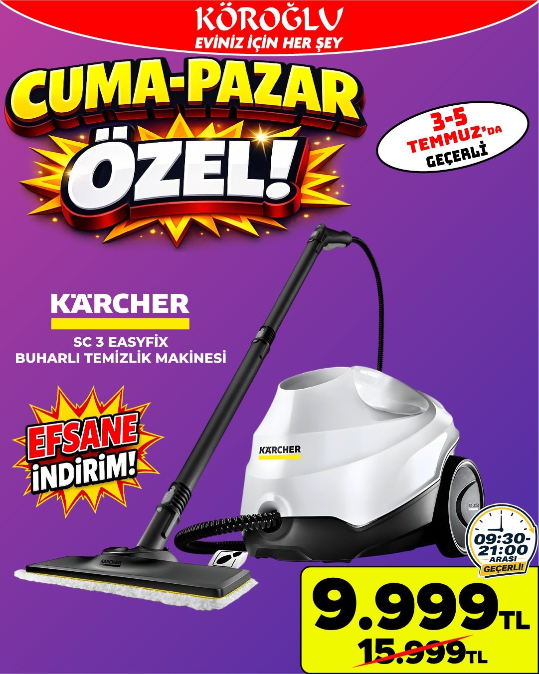 Karcher Buharlı Temizlik Makinesi Main image
