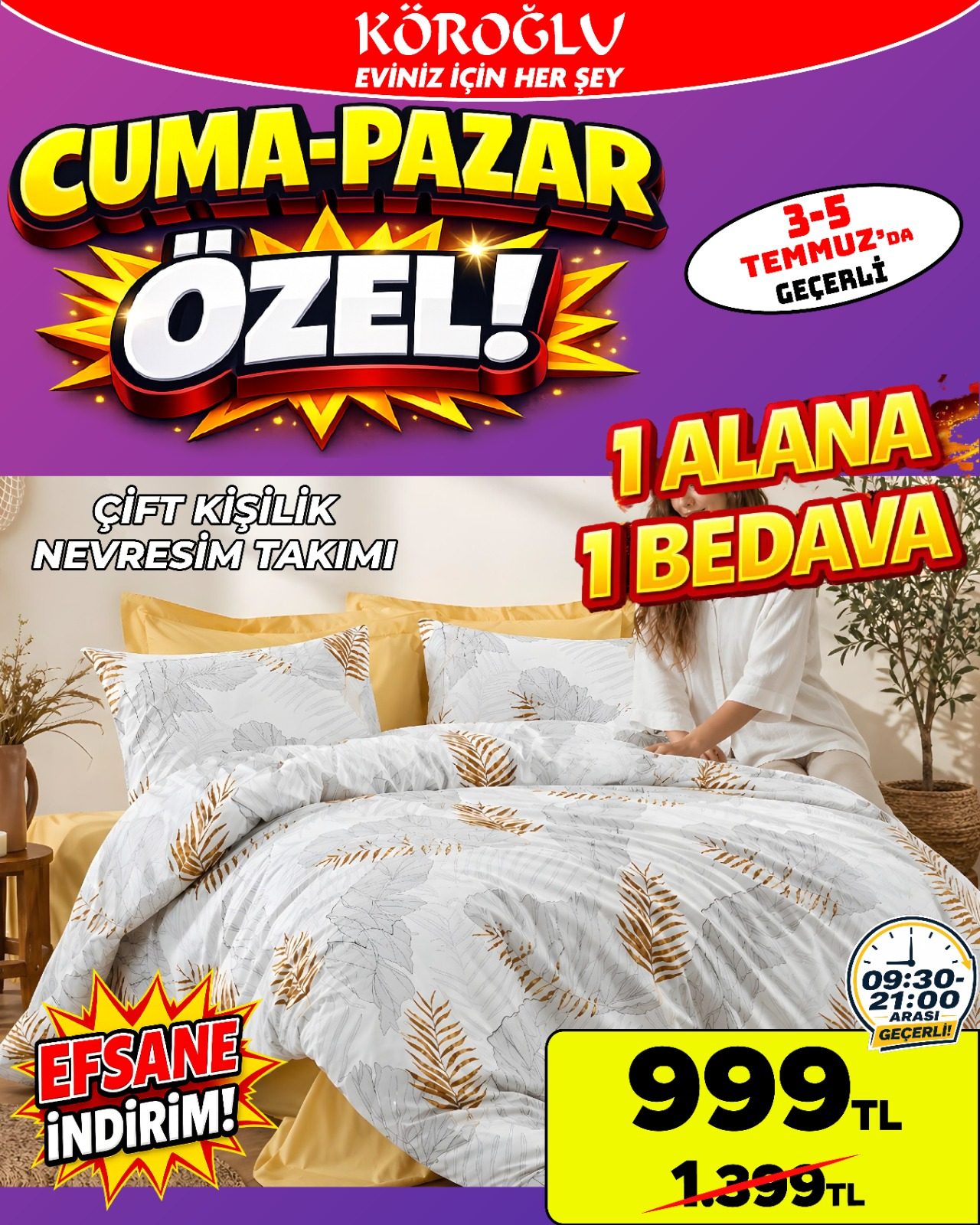 Kristal Çift Kişilik Nevresim Takımı Main image