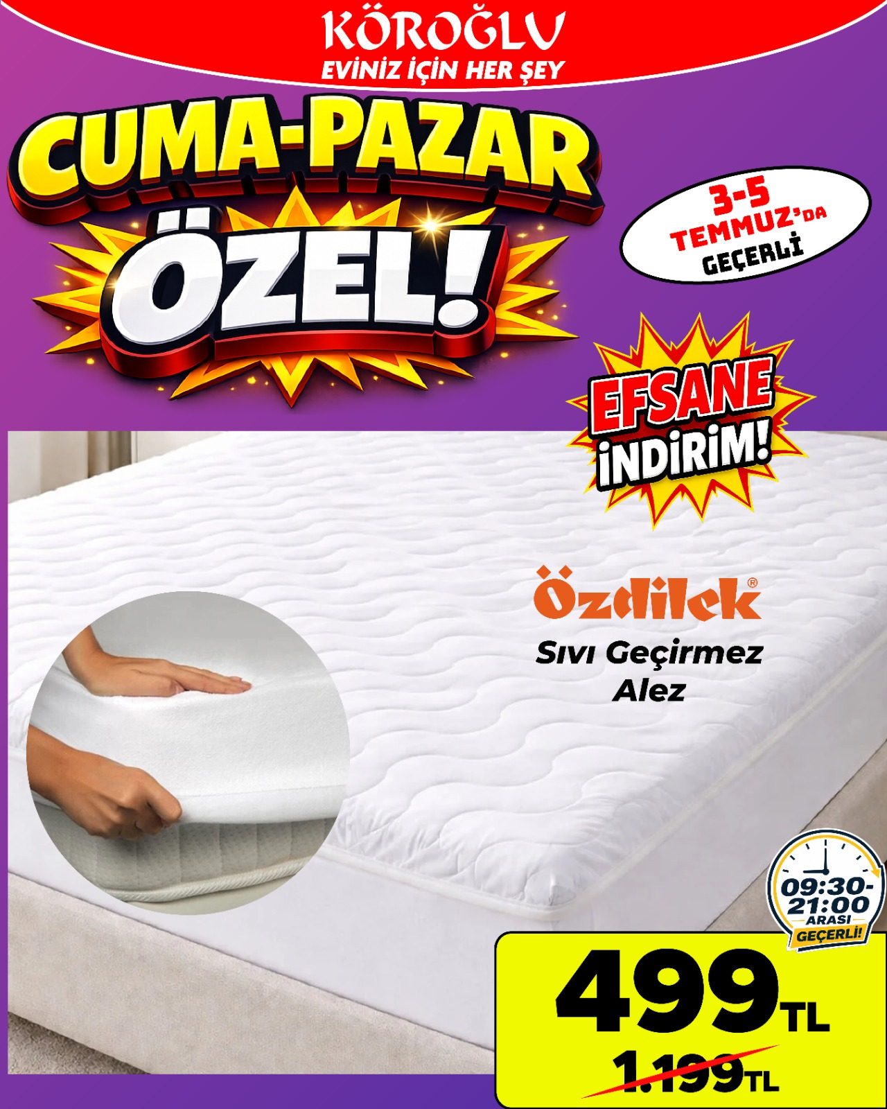 Özdilek Sıvı Geçirmez Alez