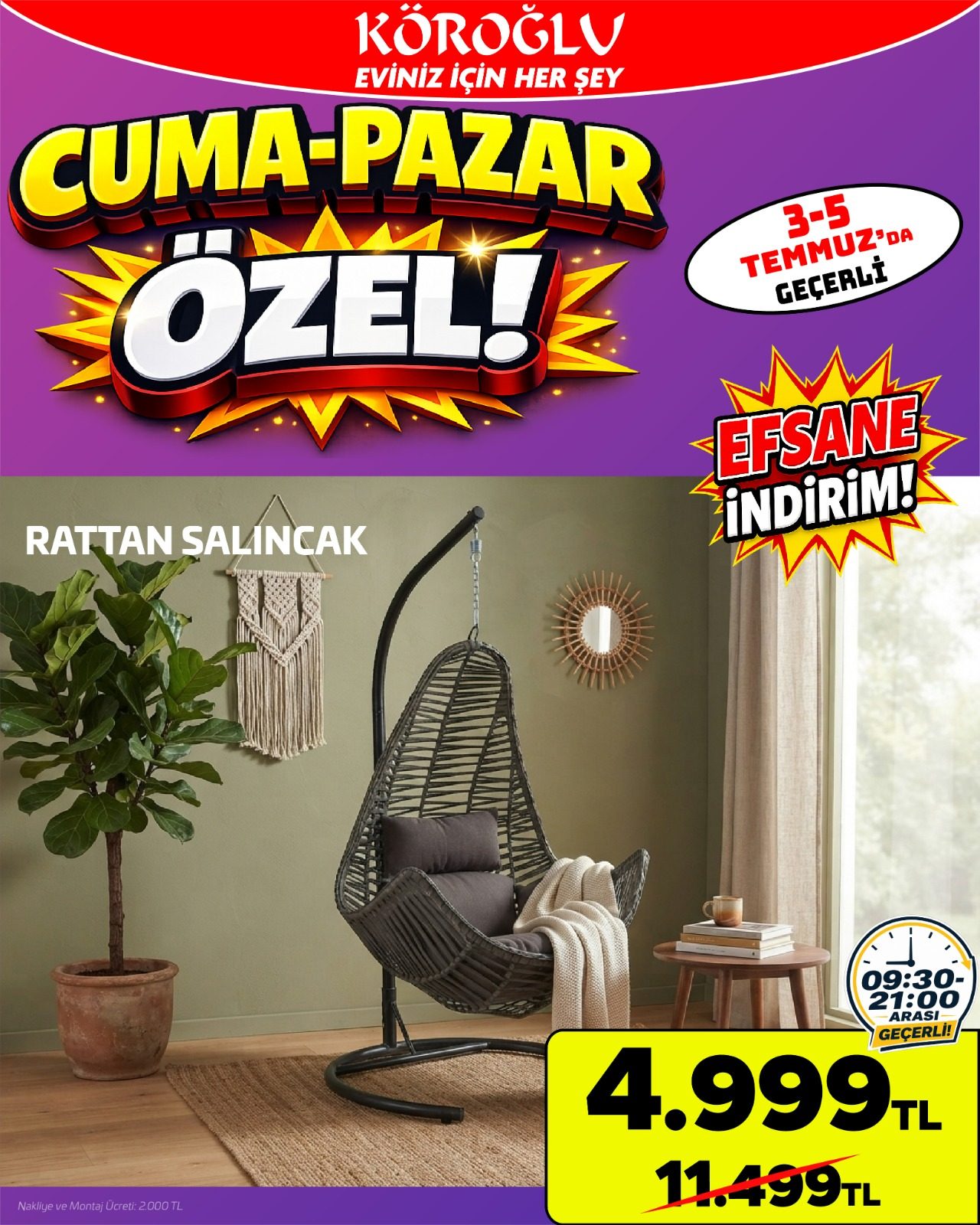 Rattan Salıncak