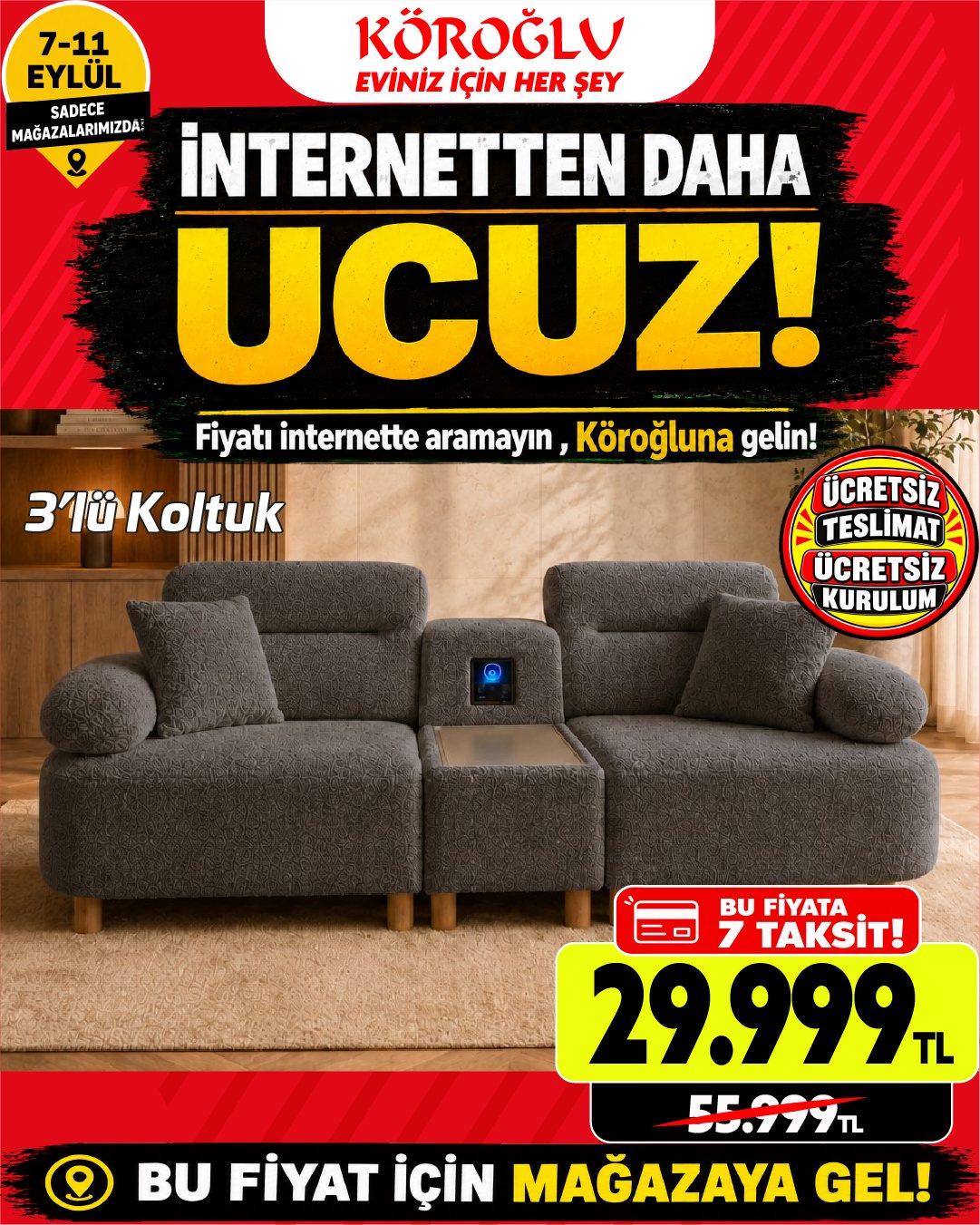 3'lü Koltuk