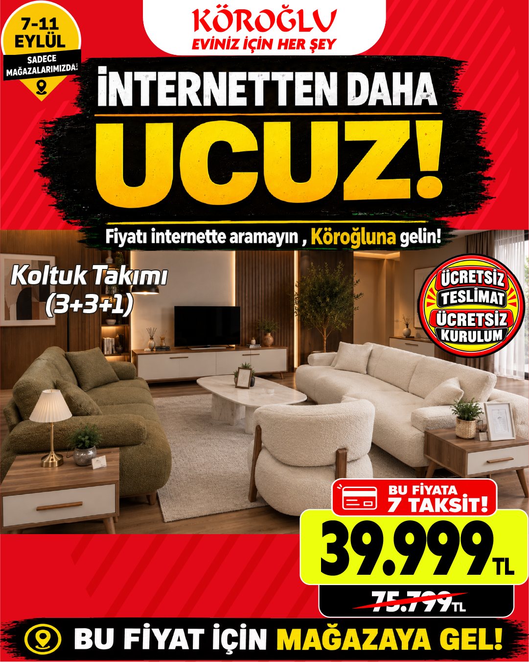 Koltuk Takımı 3+3+1 Model 2 Main image