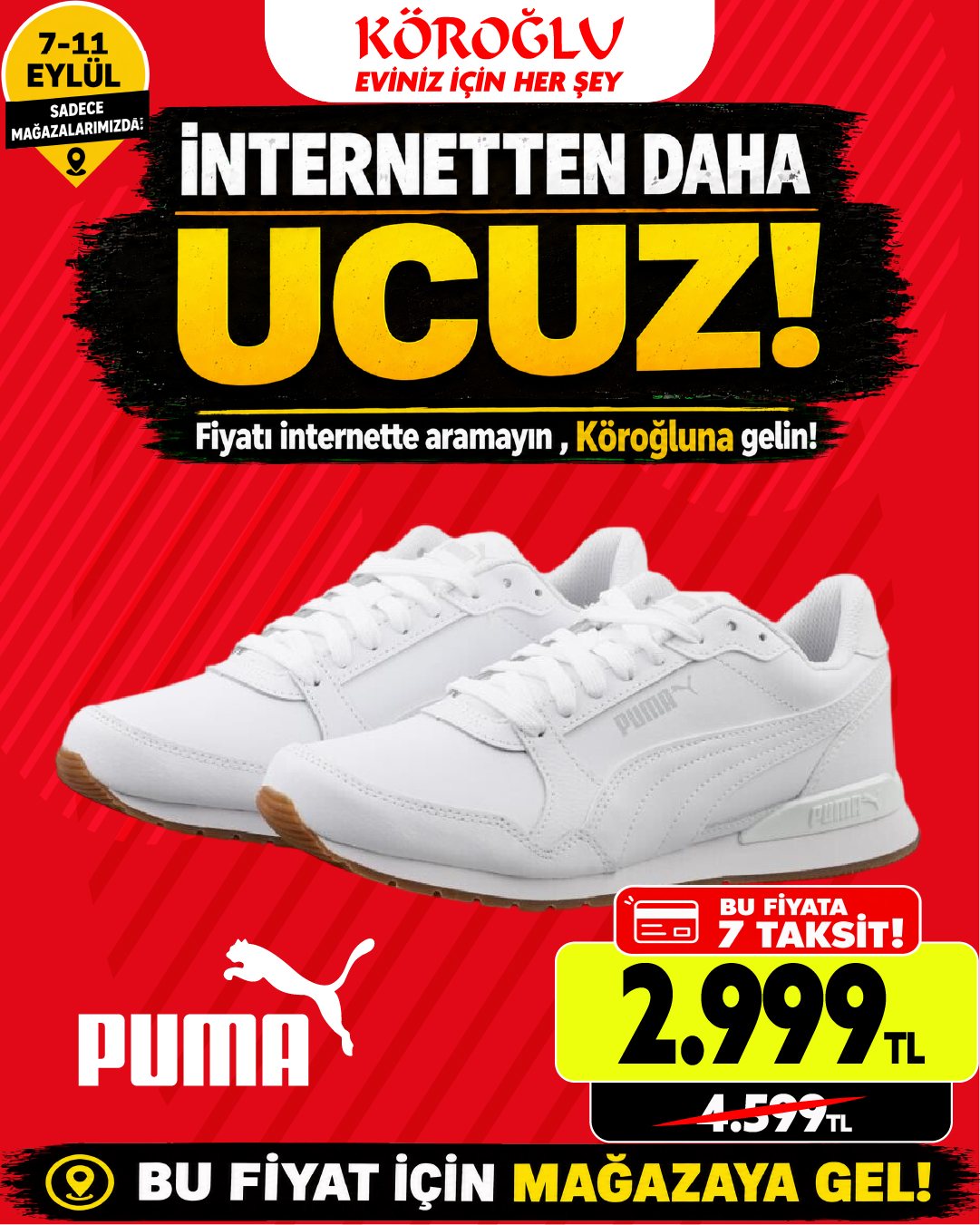 Puma Beyaz Spor Ayakkabı