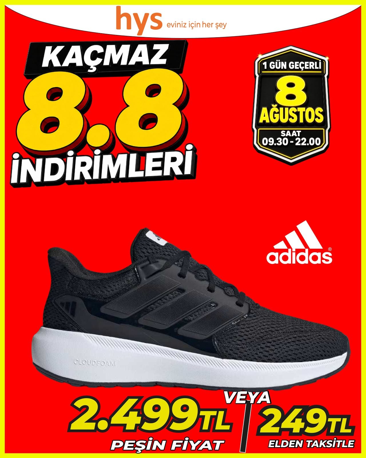 Adidas Siyah Spor Ayakkabı