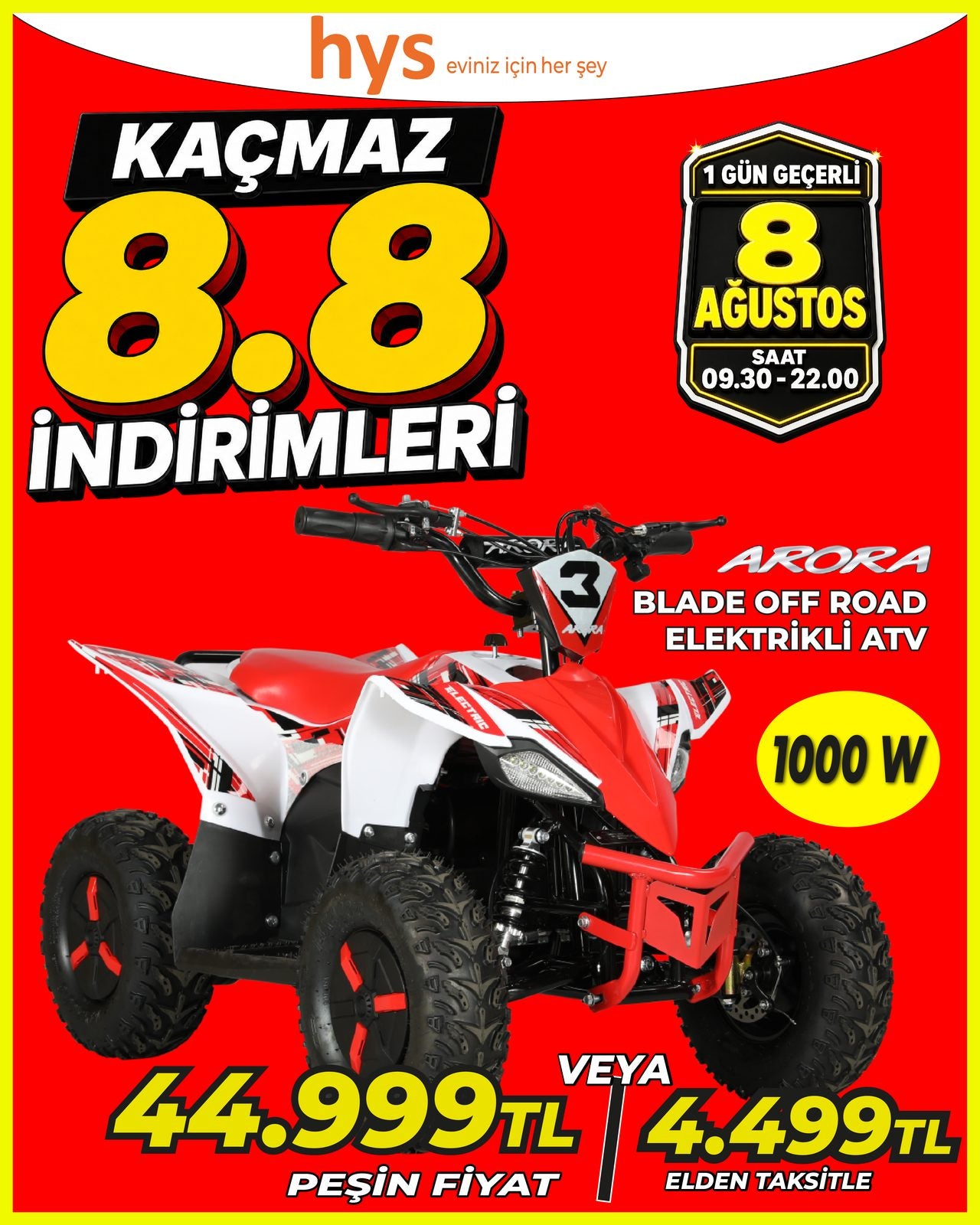 Arora Blade Off Road Elektrikli ATV