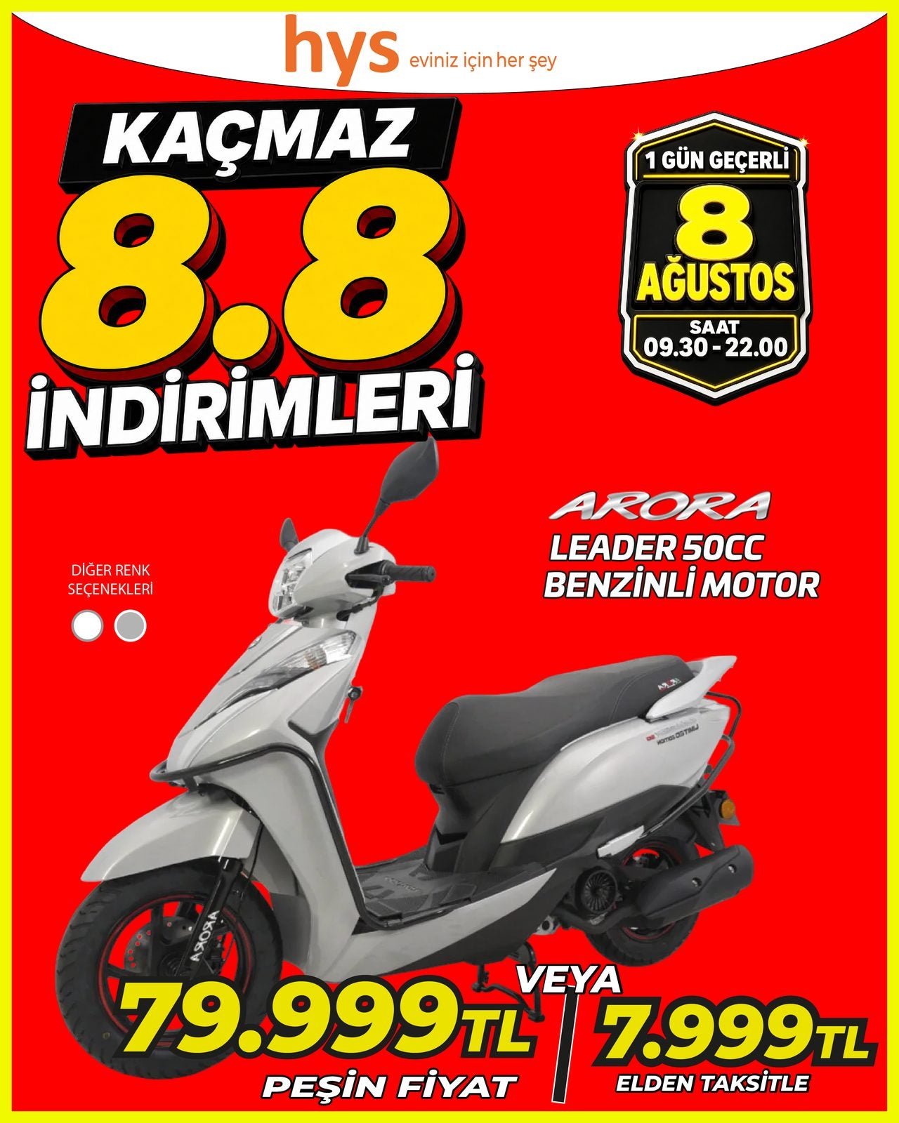 Arora Leader 50 CC Benzinli Motor