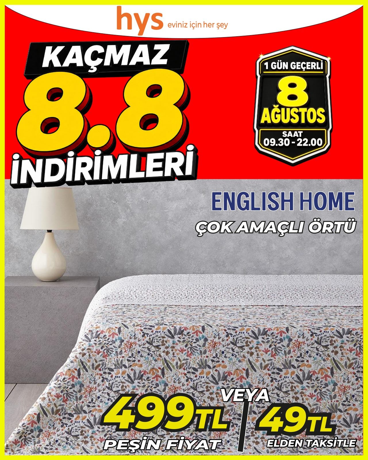 English Home Çok Amaçlı Örtü Main image