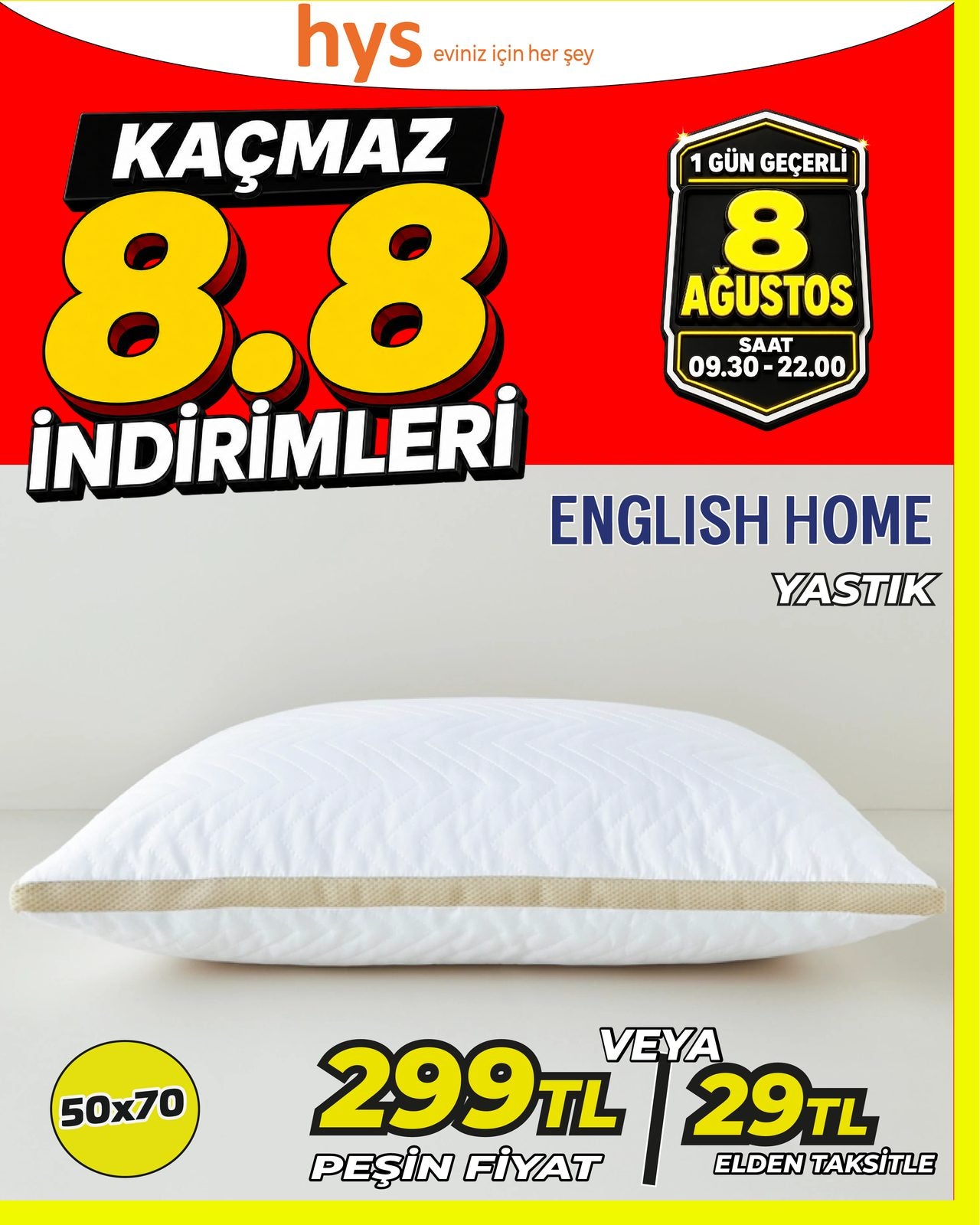English Home Yastık 50x70