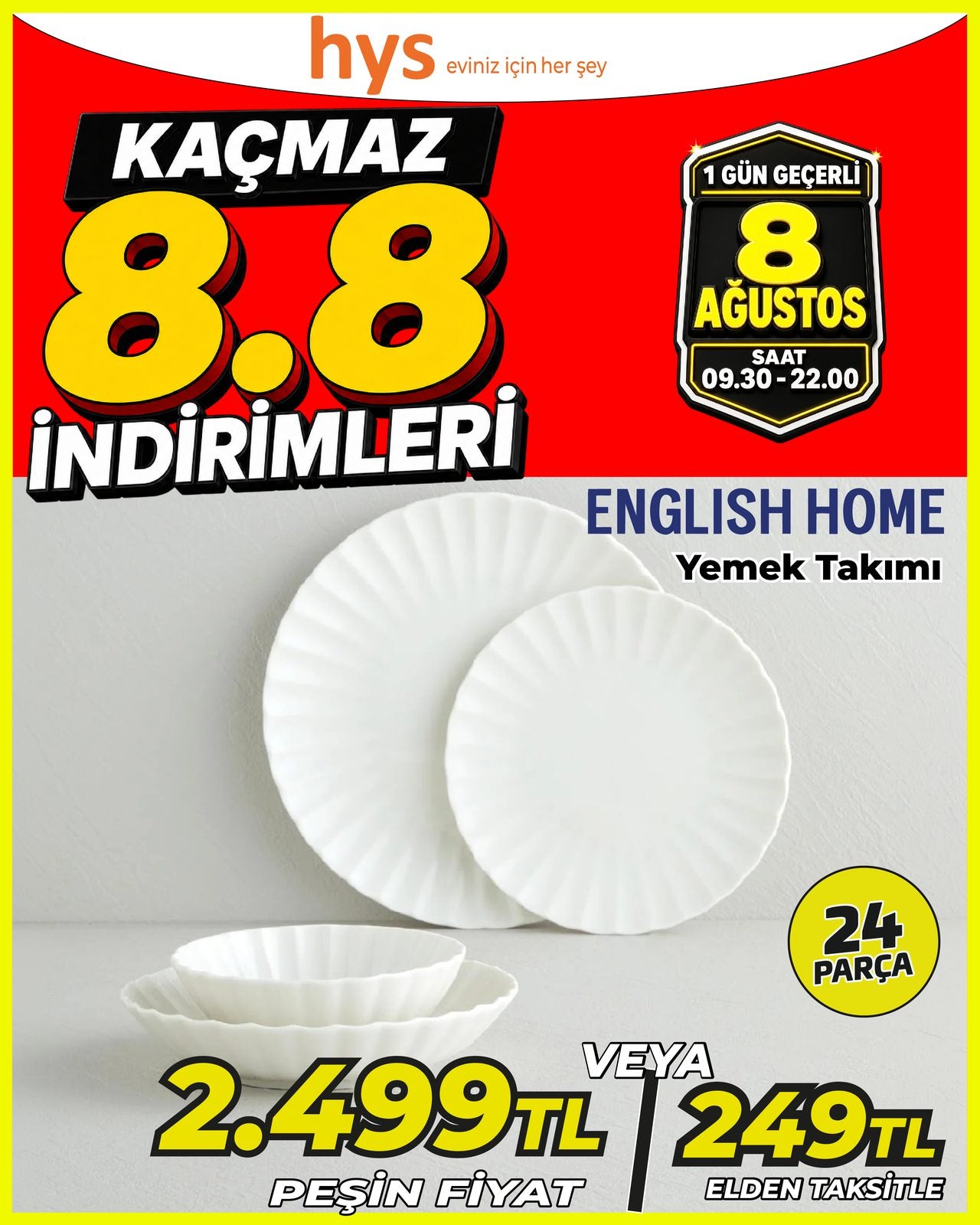 English Home Yemek Takımı 24 Parça