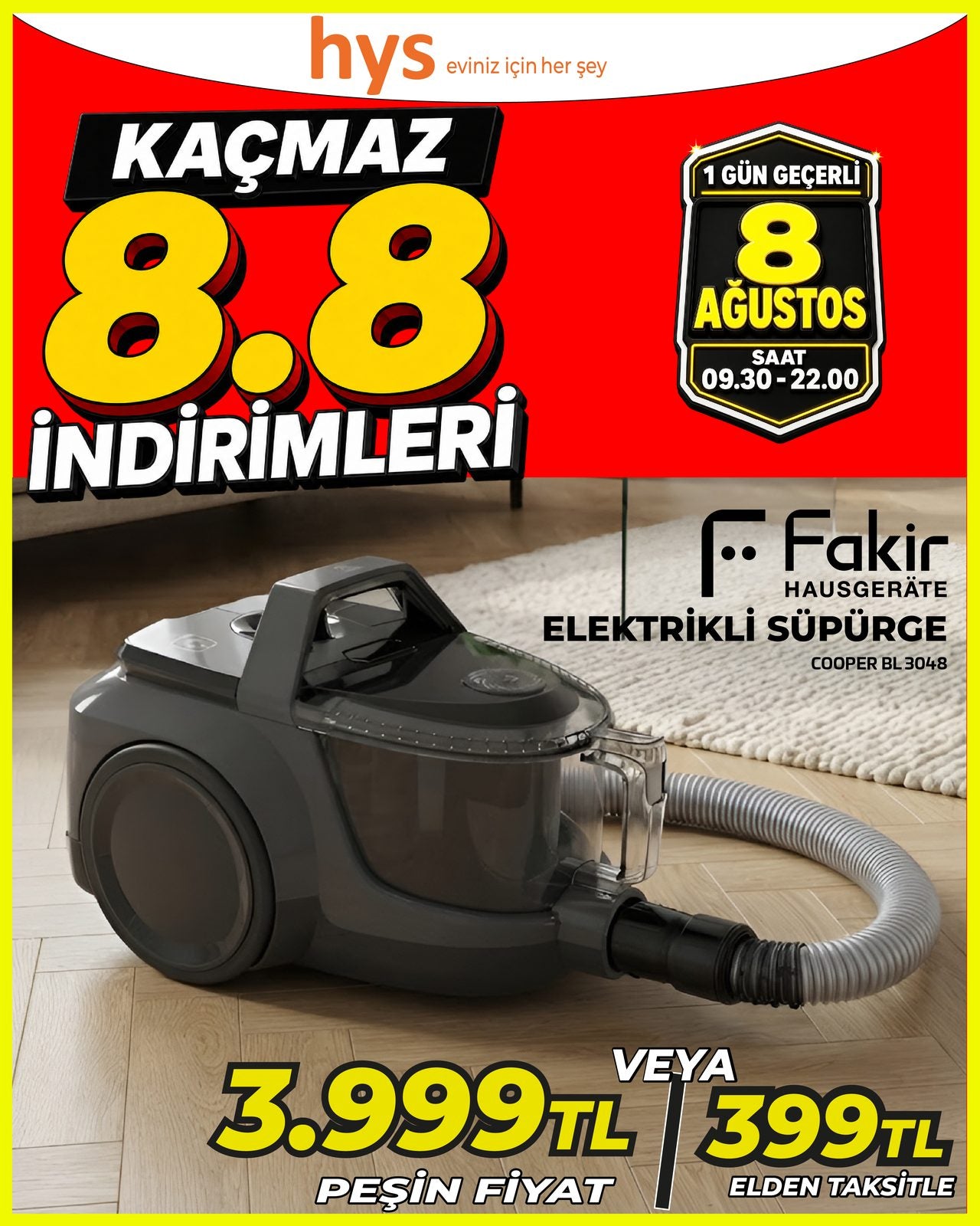 Fakir Elektrikli Süpürge Main image