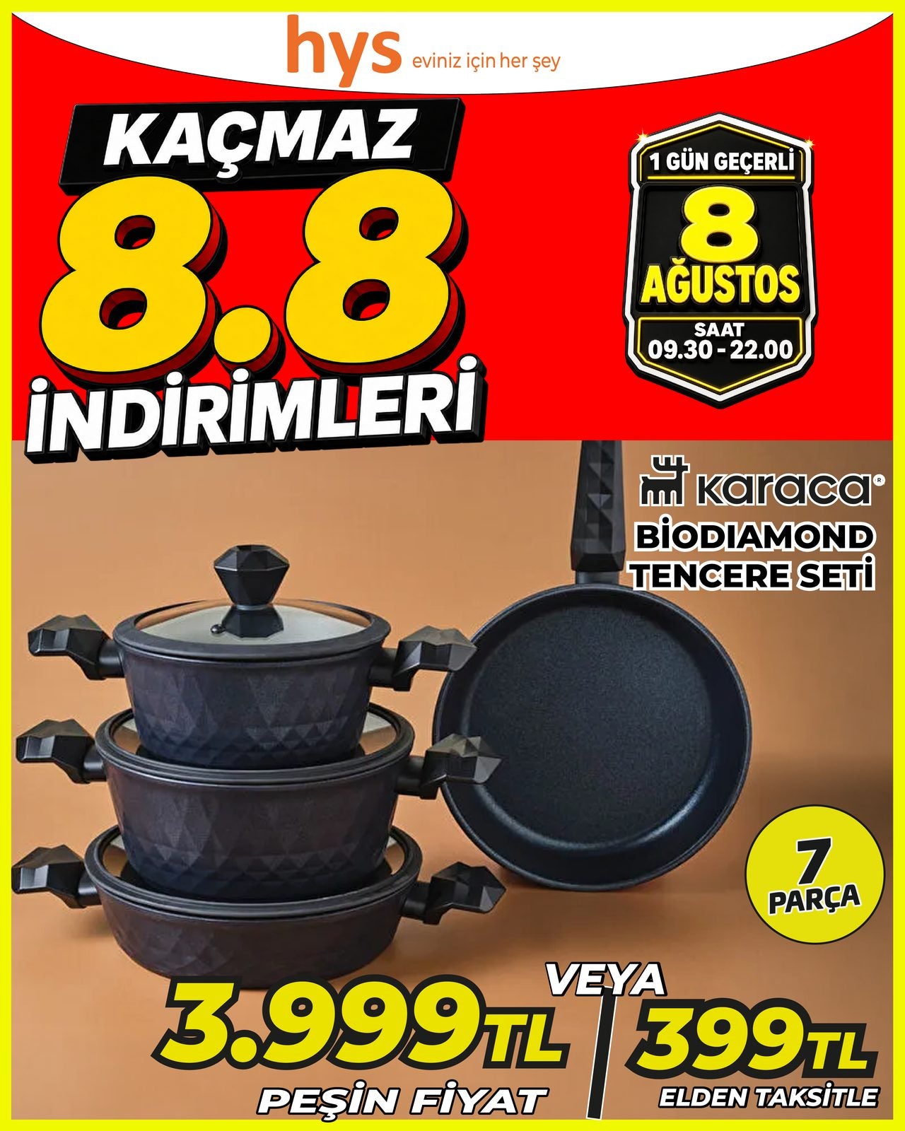 Karaca Biodiamond Tencere Seti 7 Parça