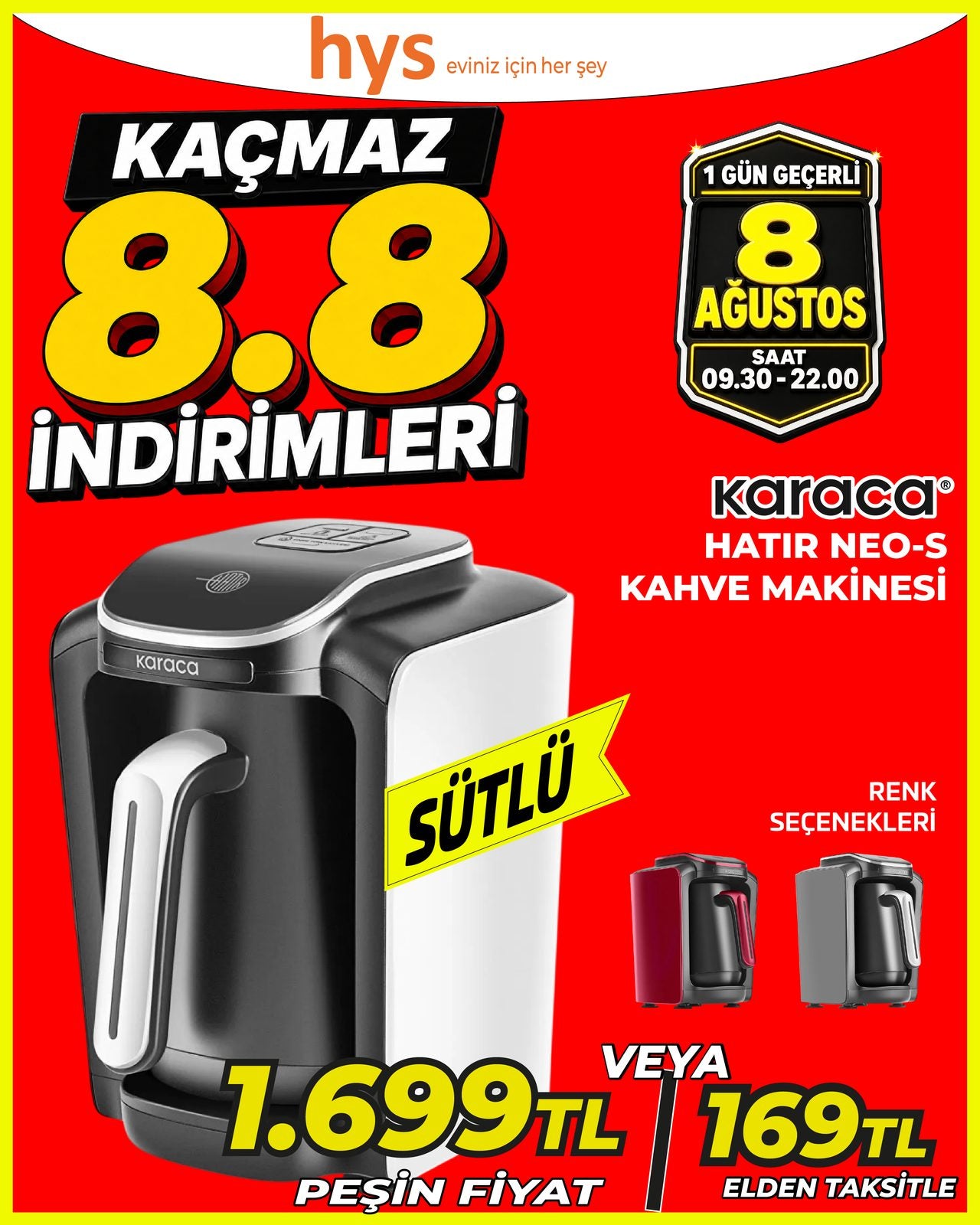 Karaca Hatır Neo S Kahve Makinesi