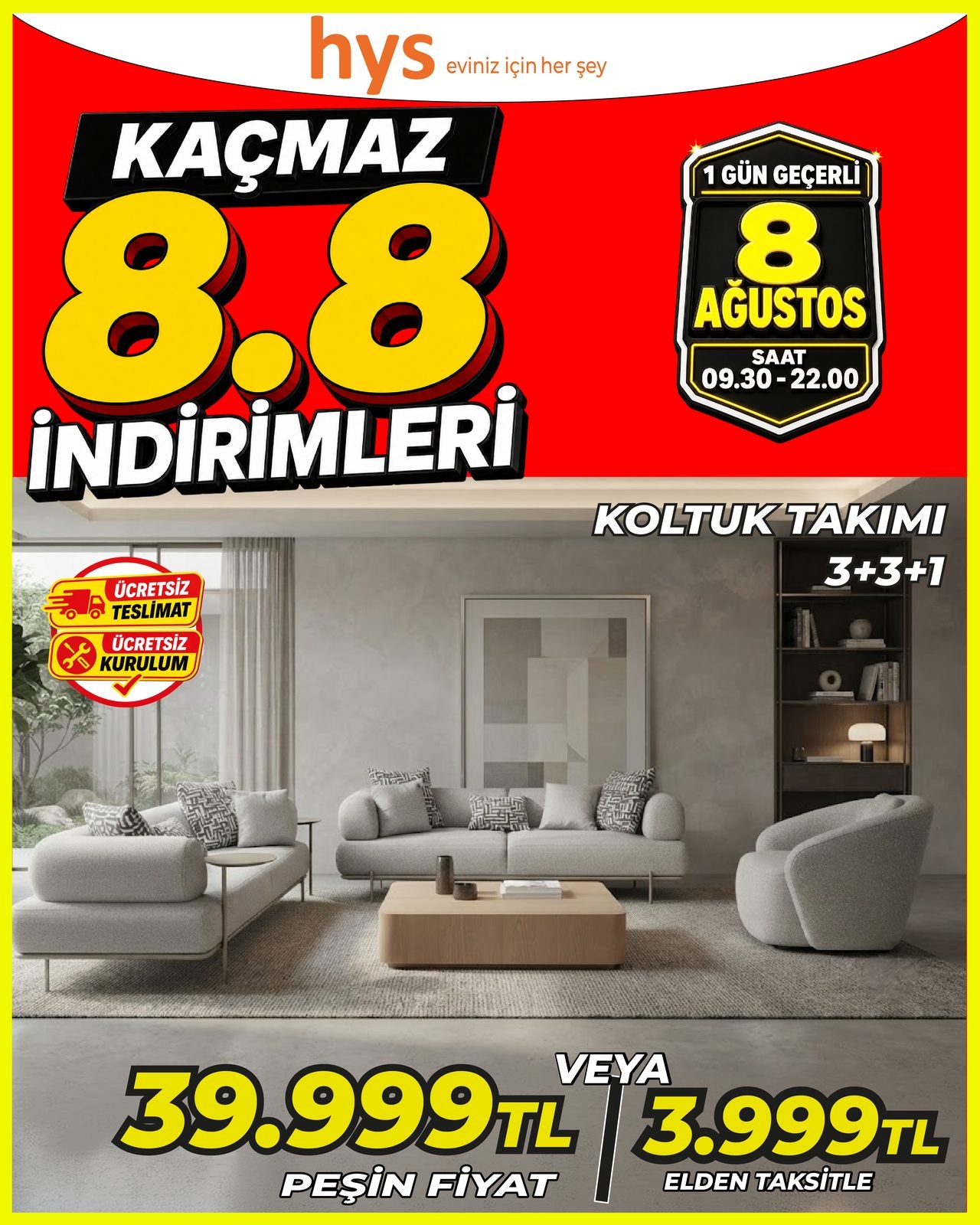 Koltuk Takımı 3+3+1 Main image