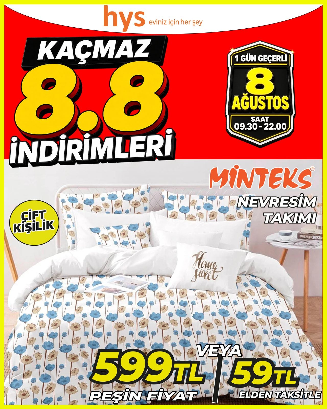Minteks Çift Kişilik Nevresim Takımı Main image