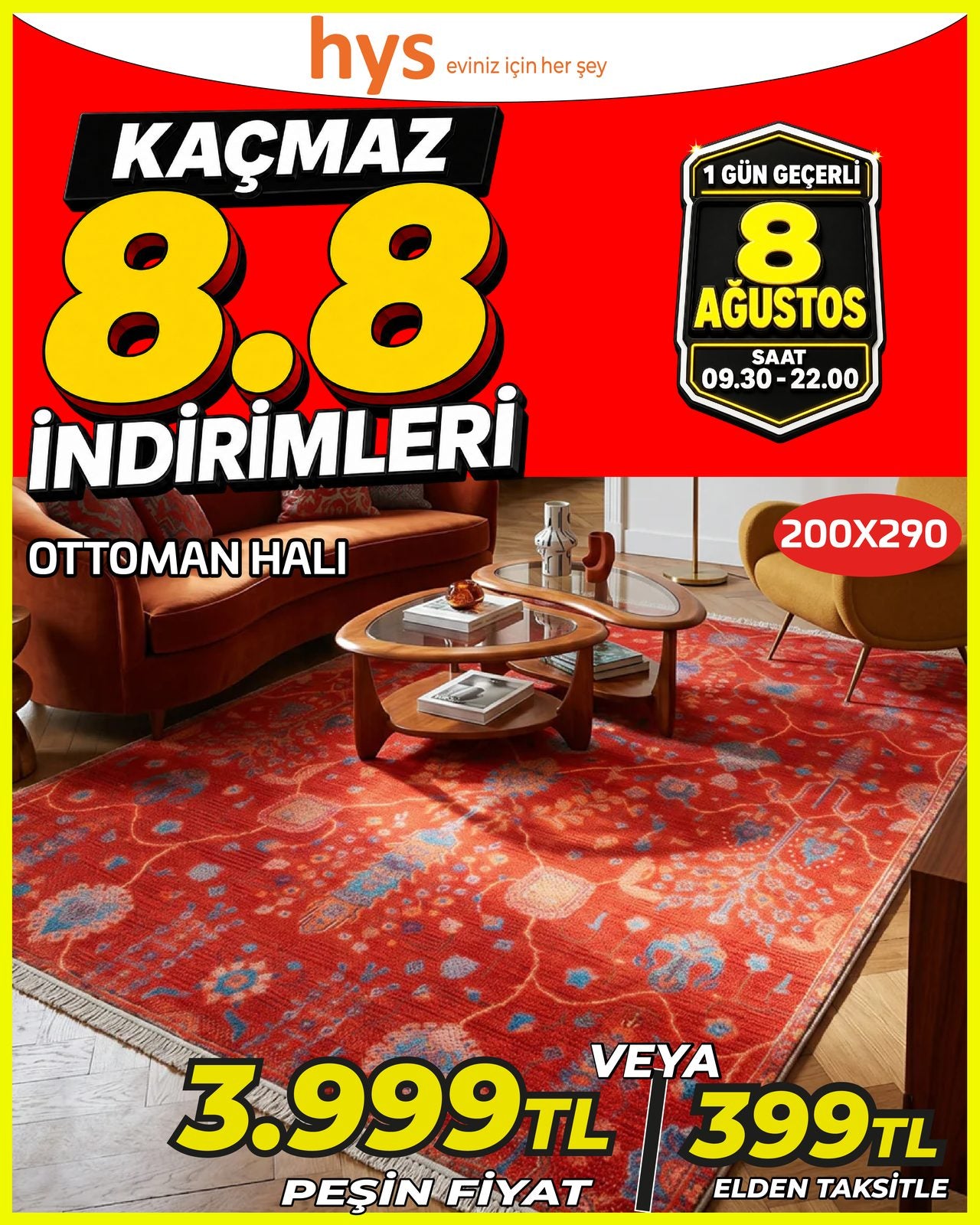 Ottoman Halı 200x290 Main image
