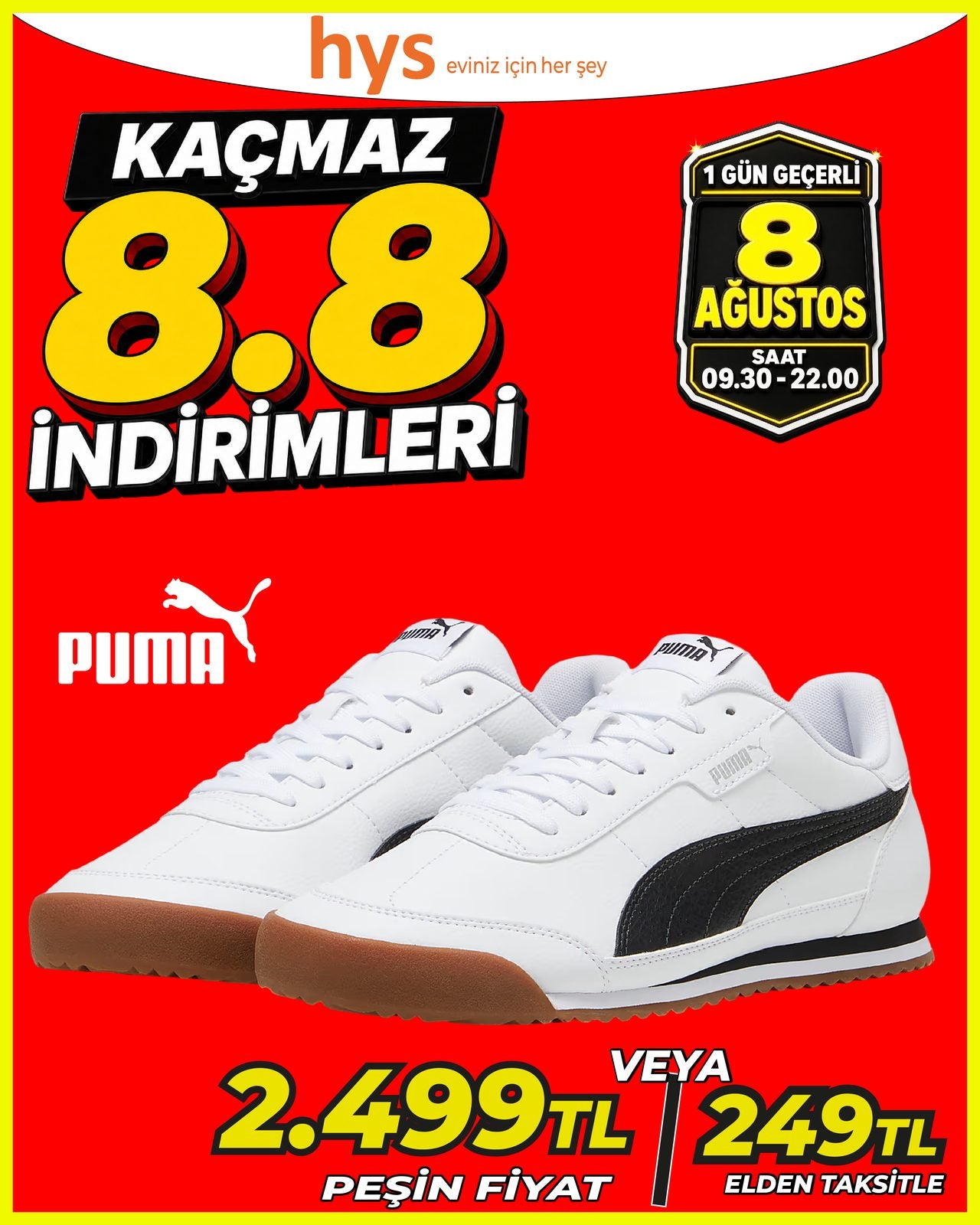 Puma Beyaz Spor Ayakkabı Main image