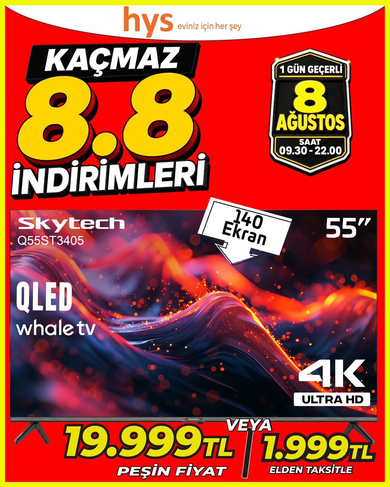 Skytech 55 İnç QLED TV Main image