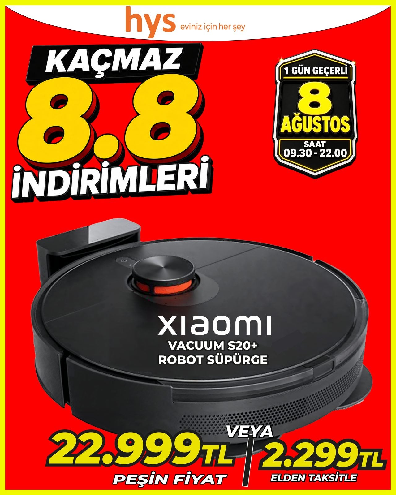 Xiaomi Vacuum S20+ Robot Süpürge Main image