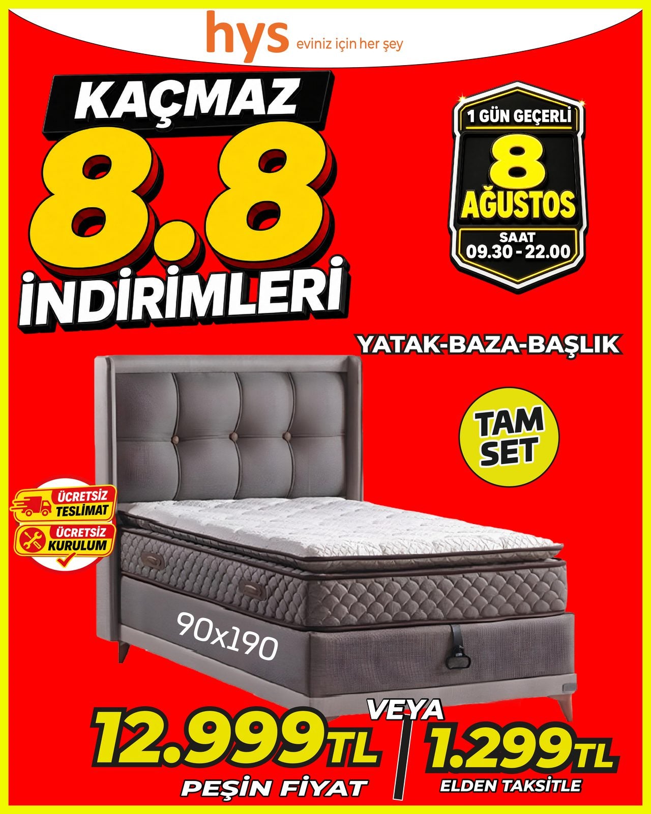 Yatak Baza Başlık 90x190 Main image