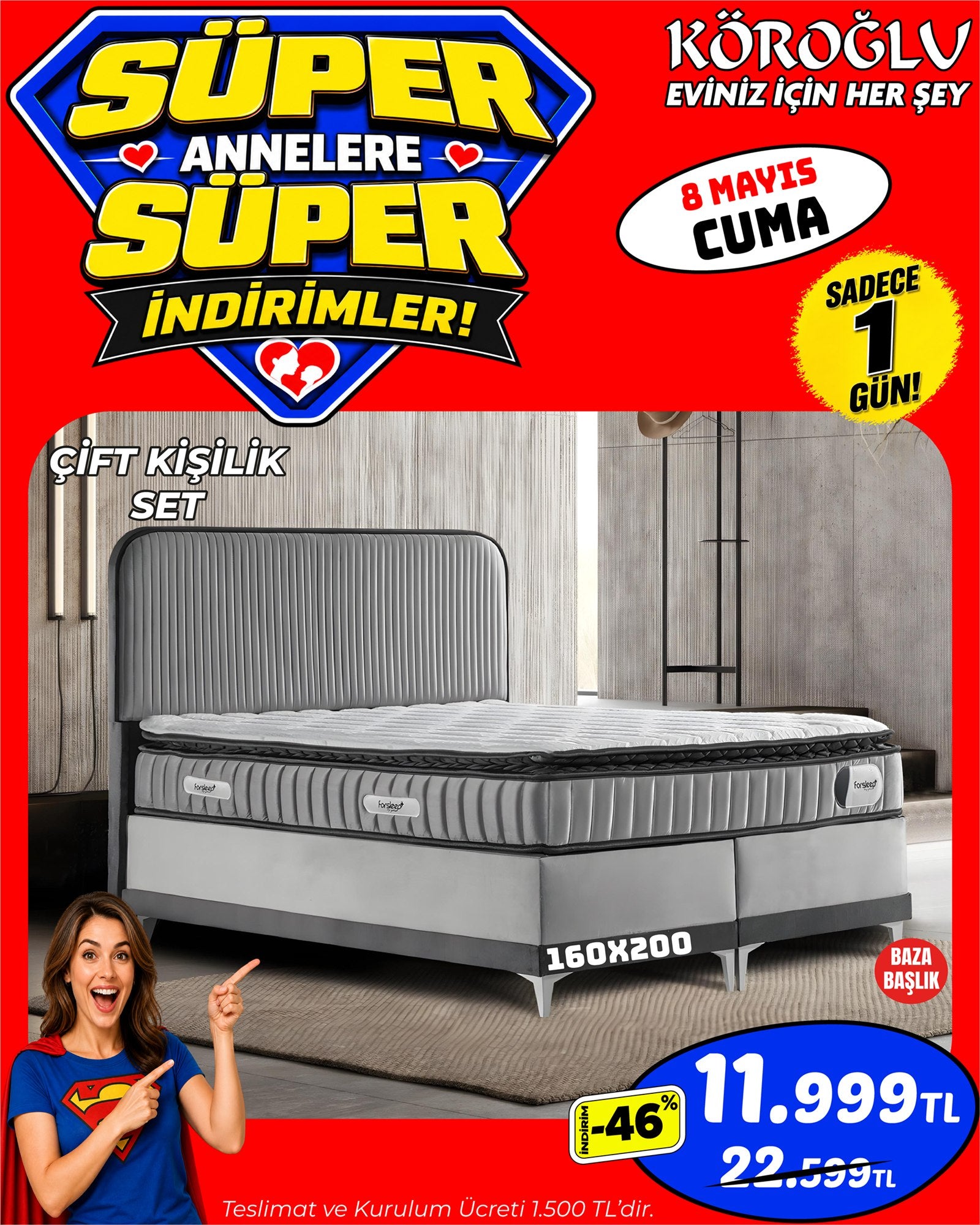 Çift Kişilik Set 160x200