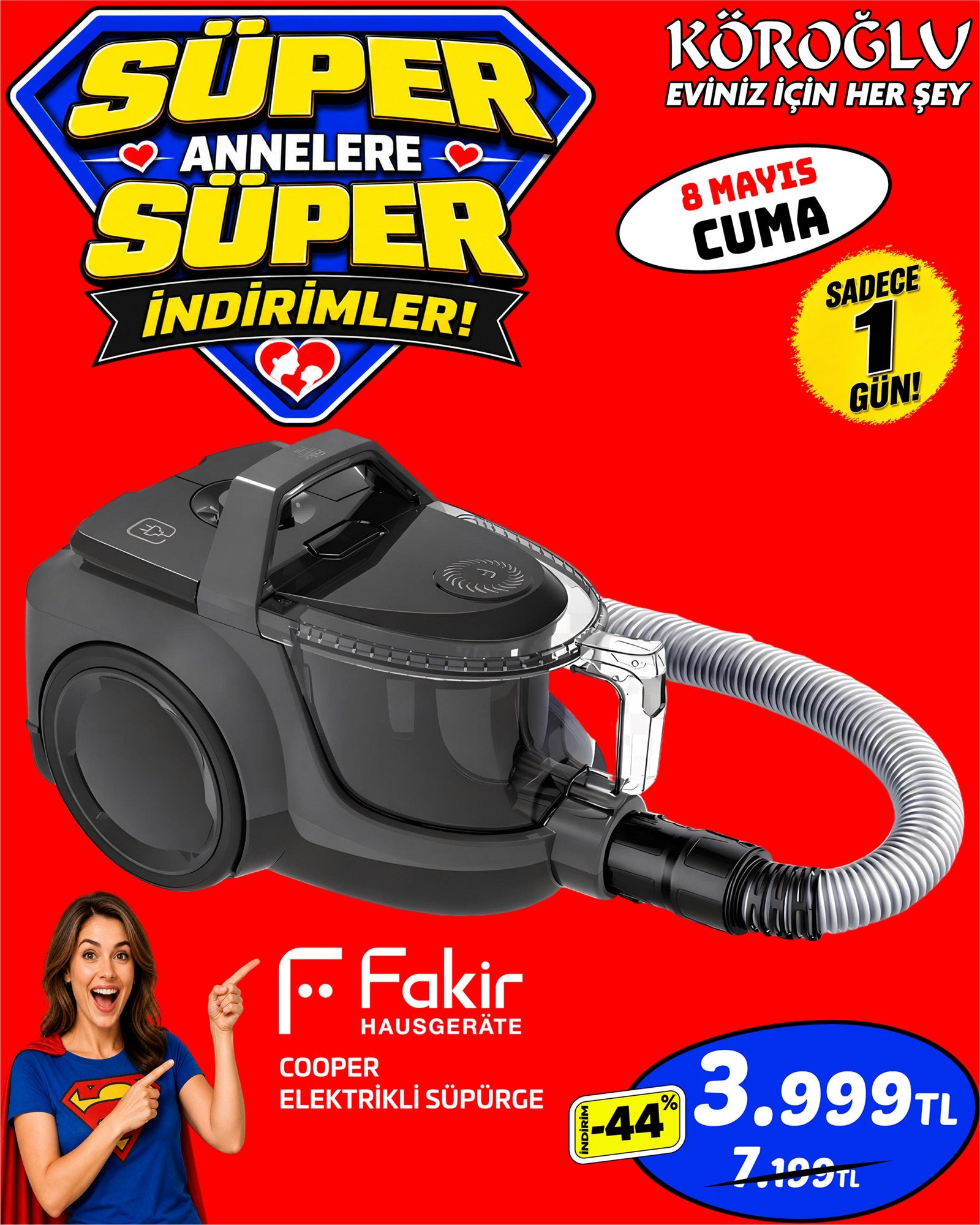 Fakir Cooper Elektrikli Süpürge Main image