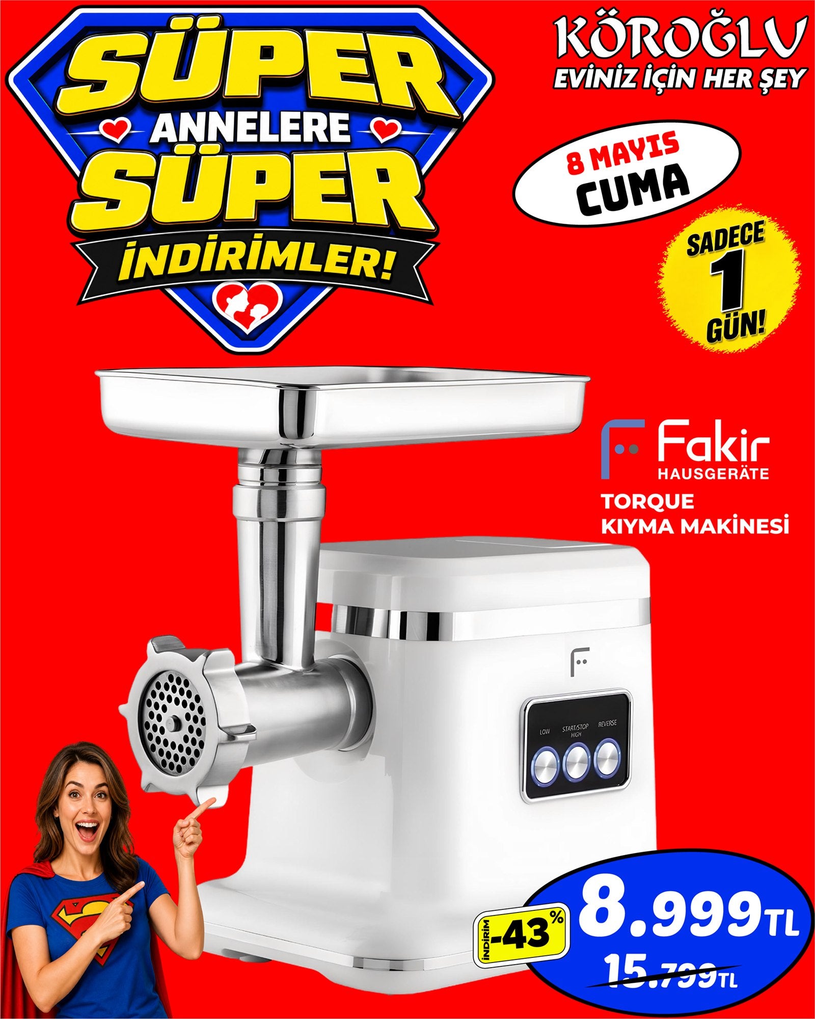 Fakir Torque Kıyma Makinesi Main image