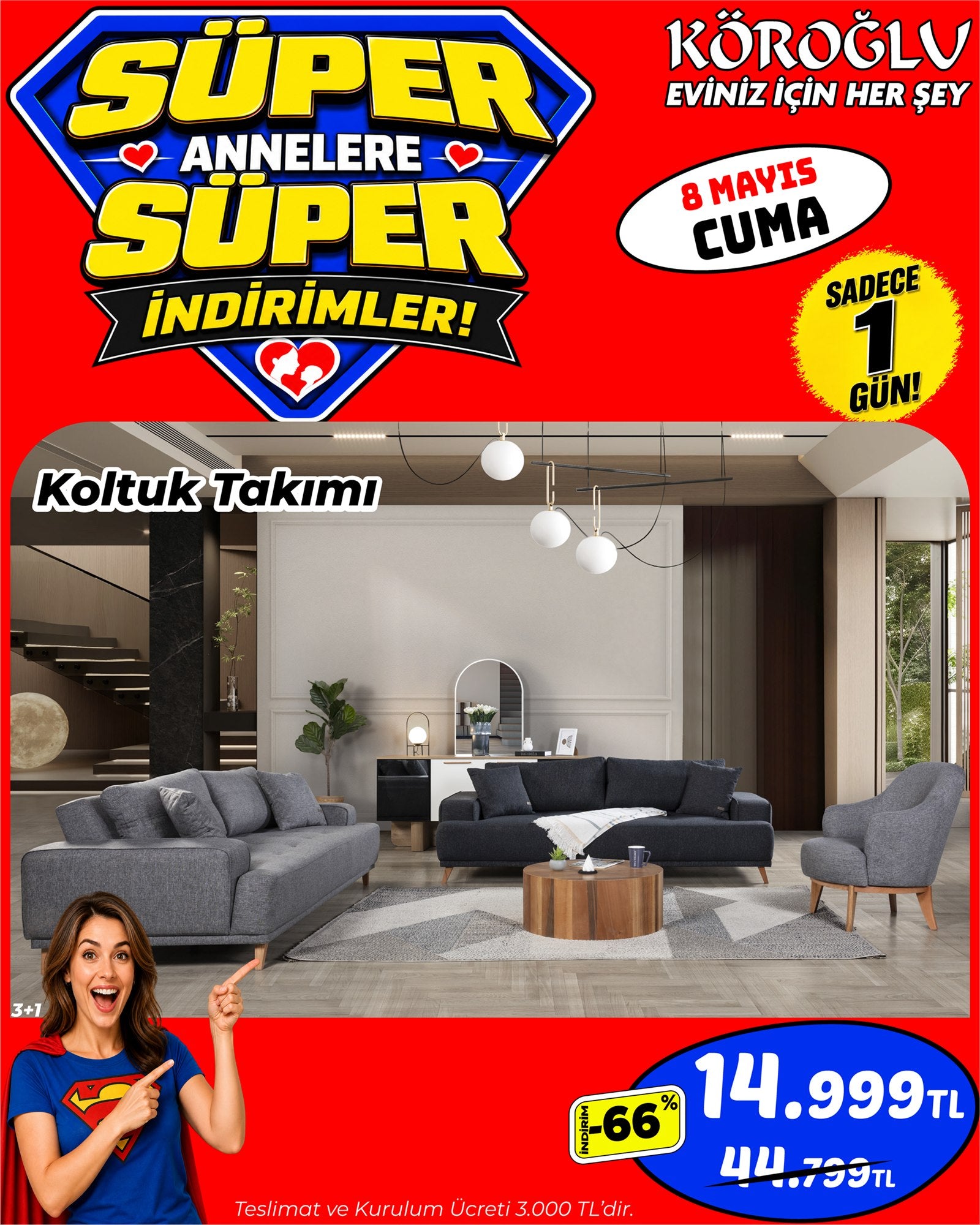 Gri Koltuk Takımı Main image