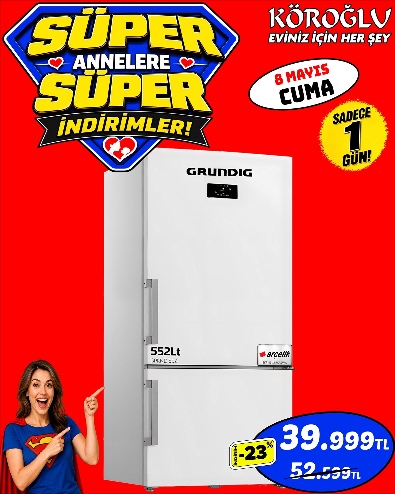 Grundig 552 Lt Buzdolabı