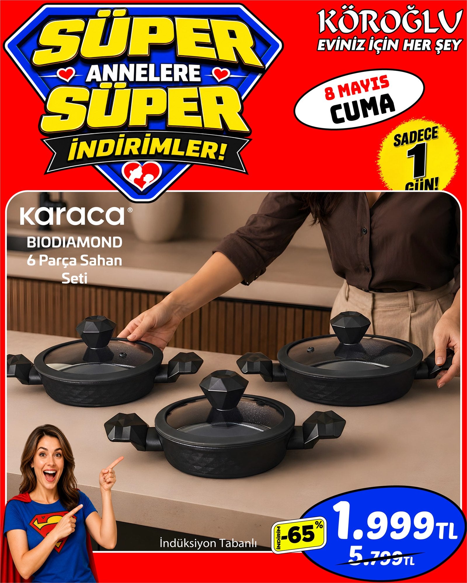 Karaca Biodiamond 6 Parça Sahan Seti