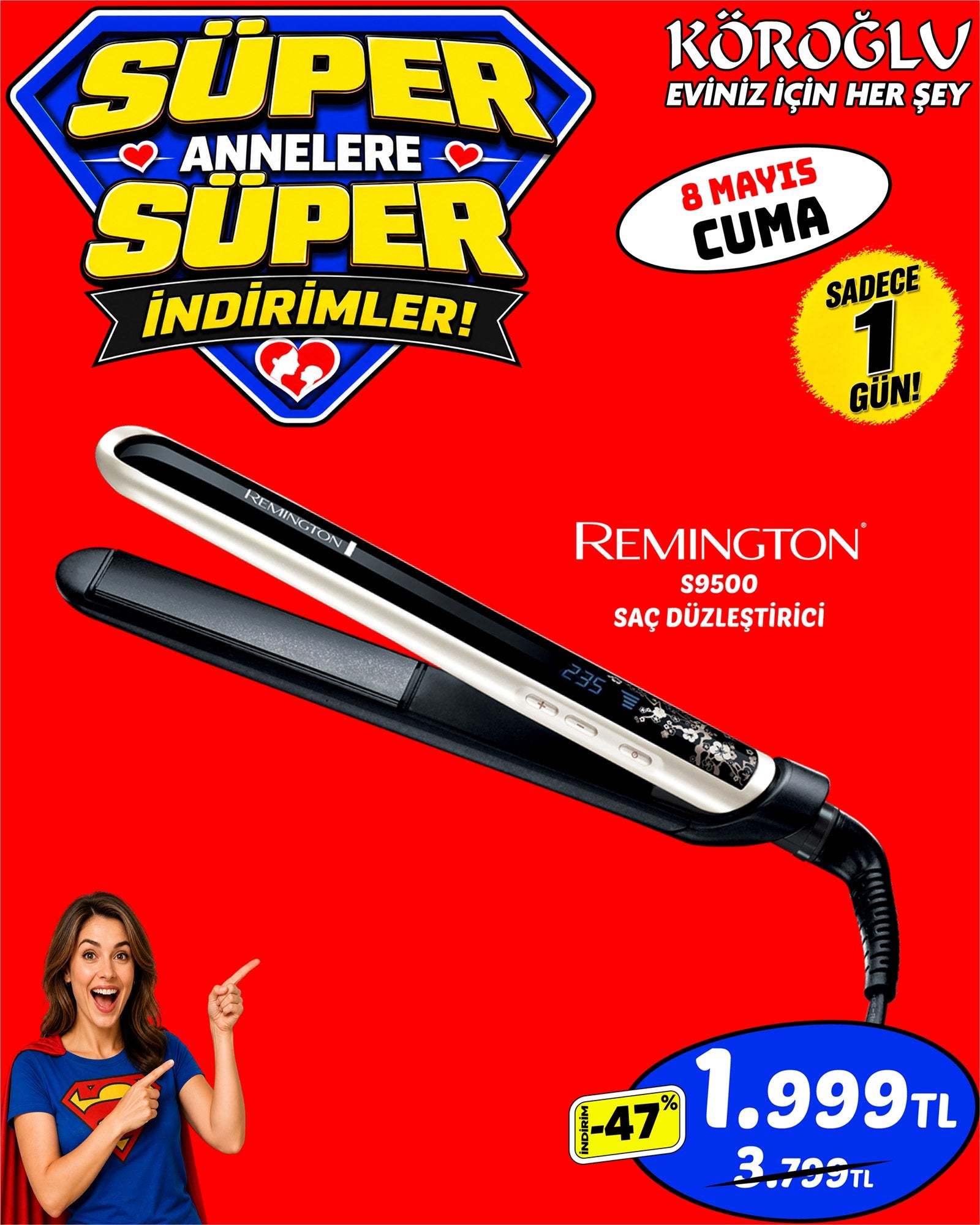 Remington S9500 Saç Düzleştirici Main image