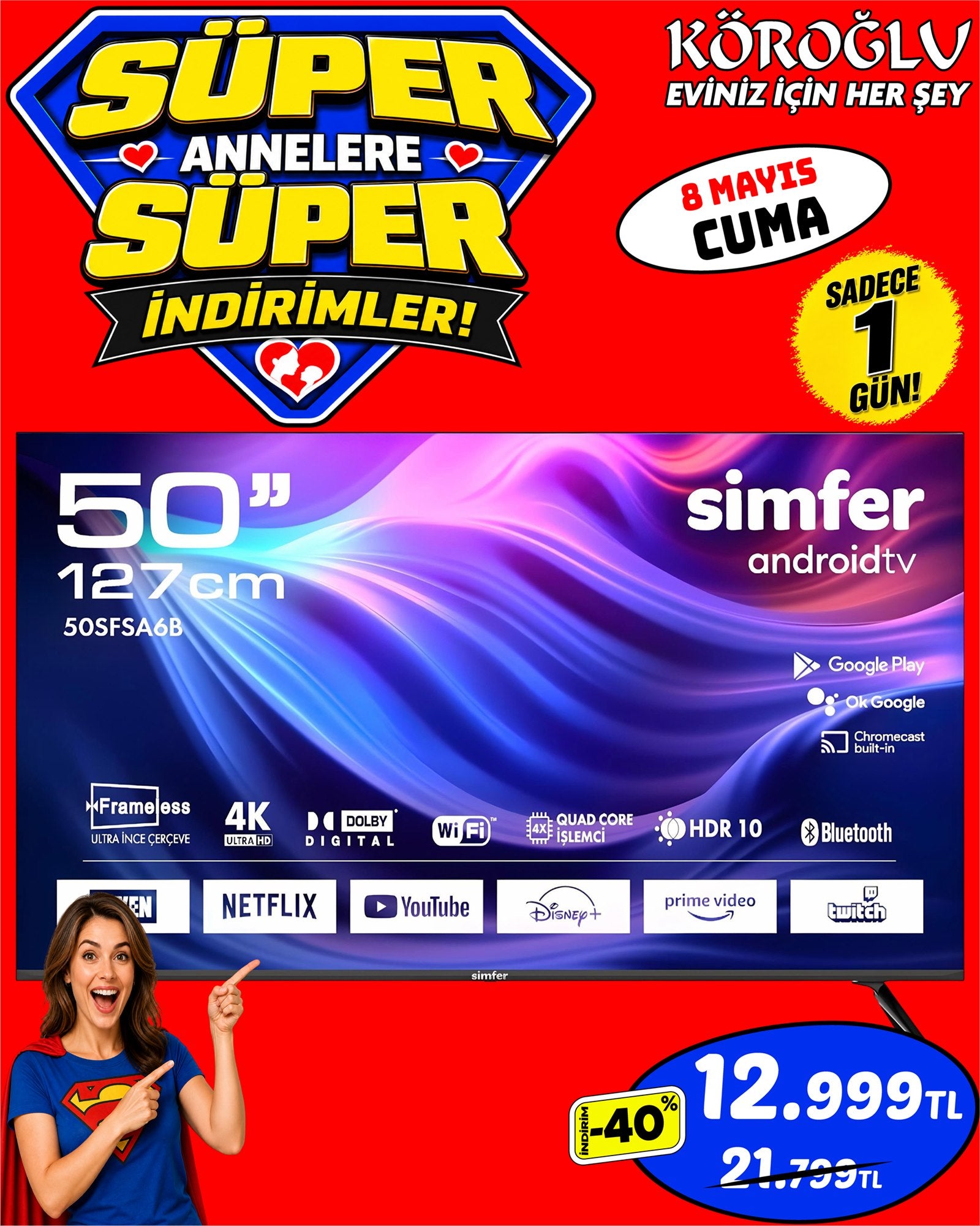 Simfer 50" Android TV