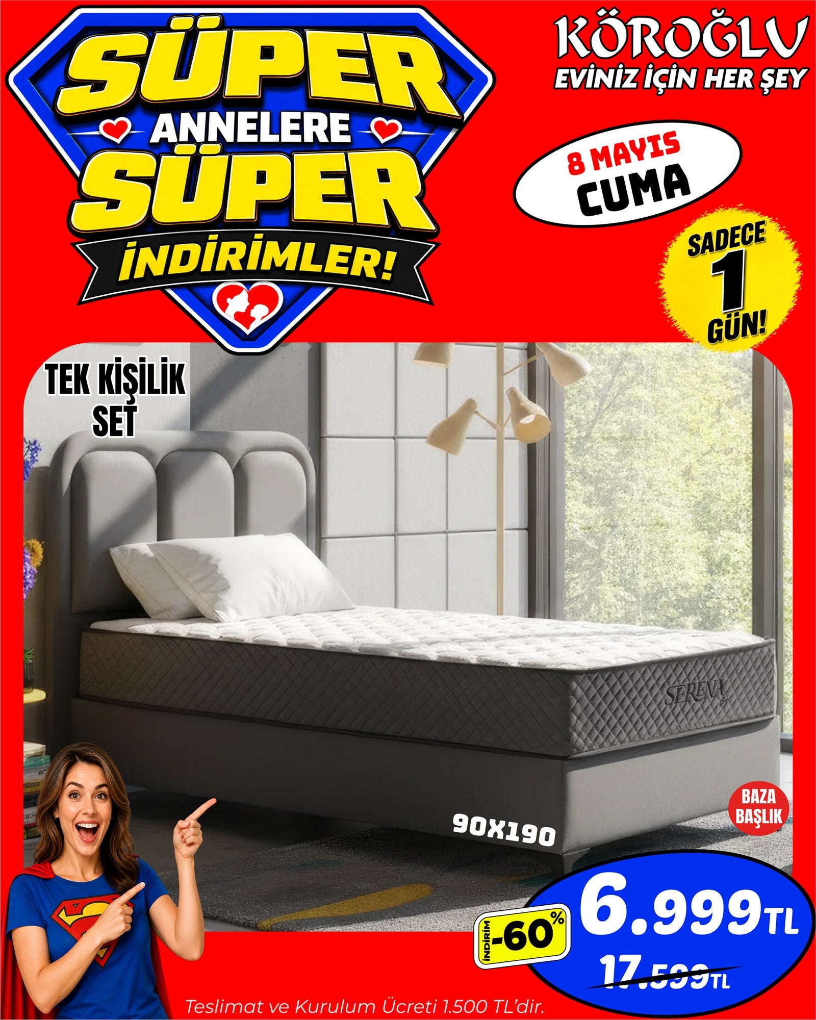 Tek Kişilik Set 90x190