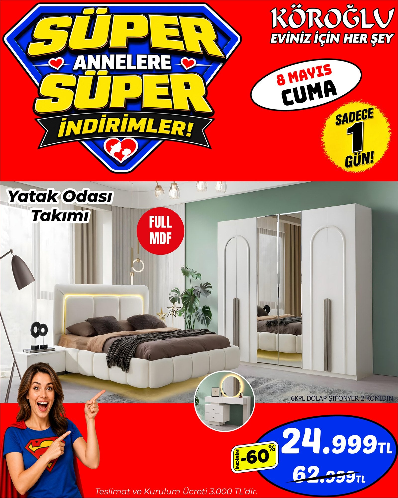 Yatak Odası Takımı Full MDF Main image