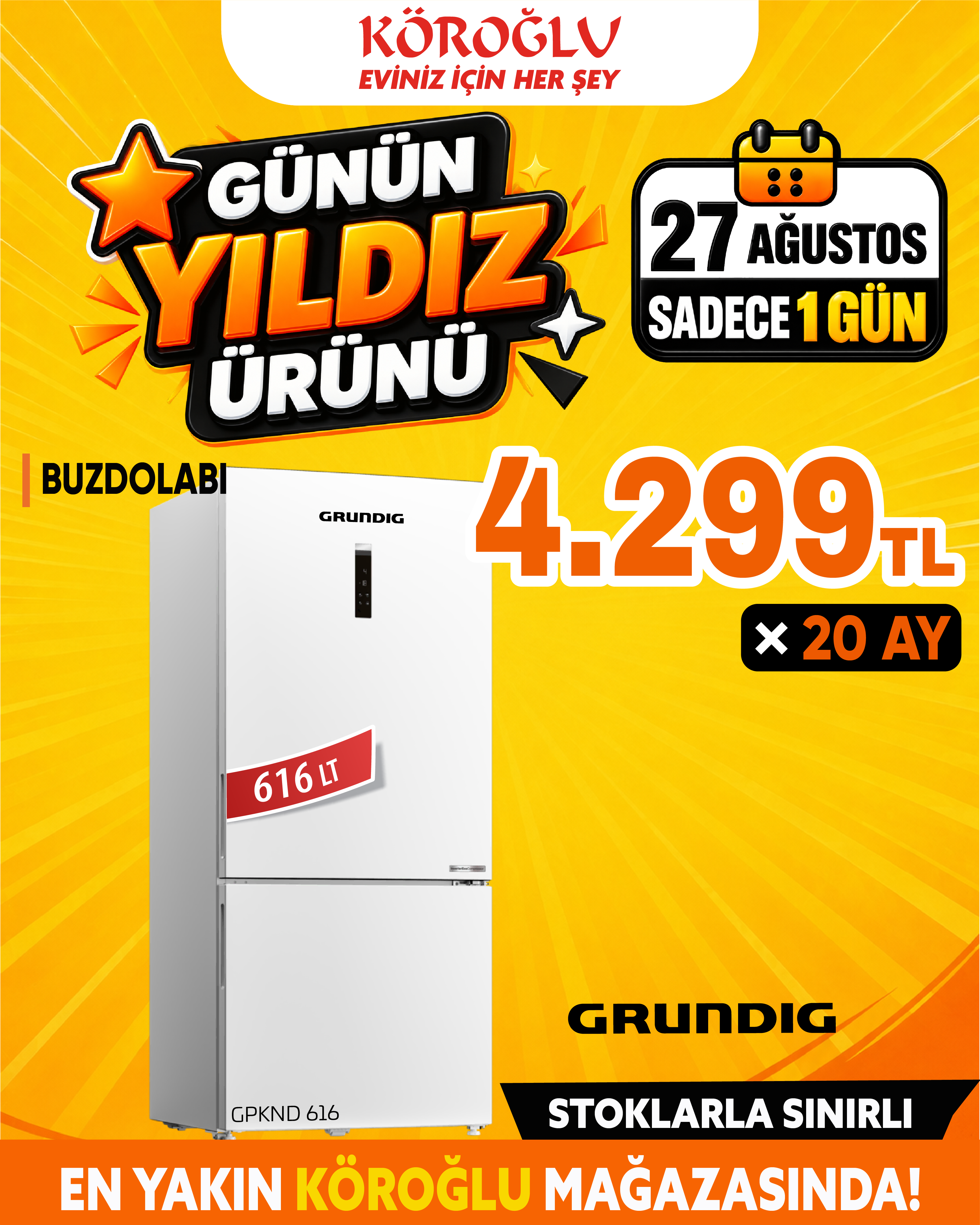 Grundig Buzdolabı 616 Lt Main image