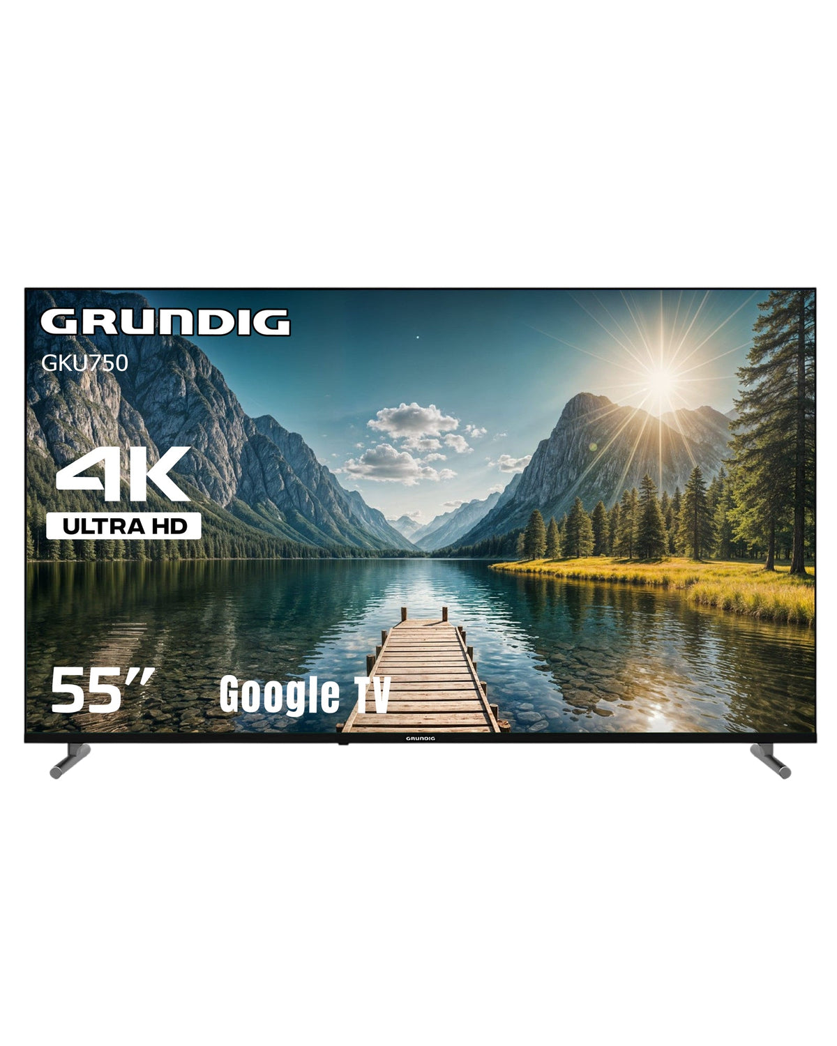 Grundig 55" GKU 750 4K Ultra HD 140 Ekran Uydu Alıcılı Google Smart LED TV Ürün ana görseli