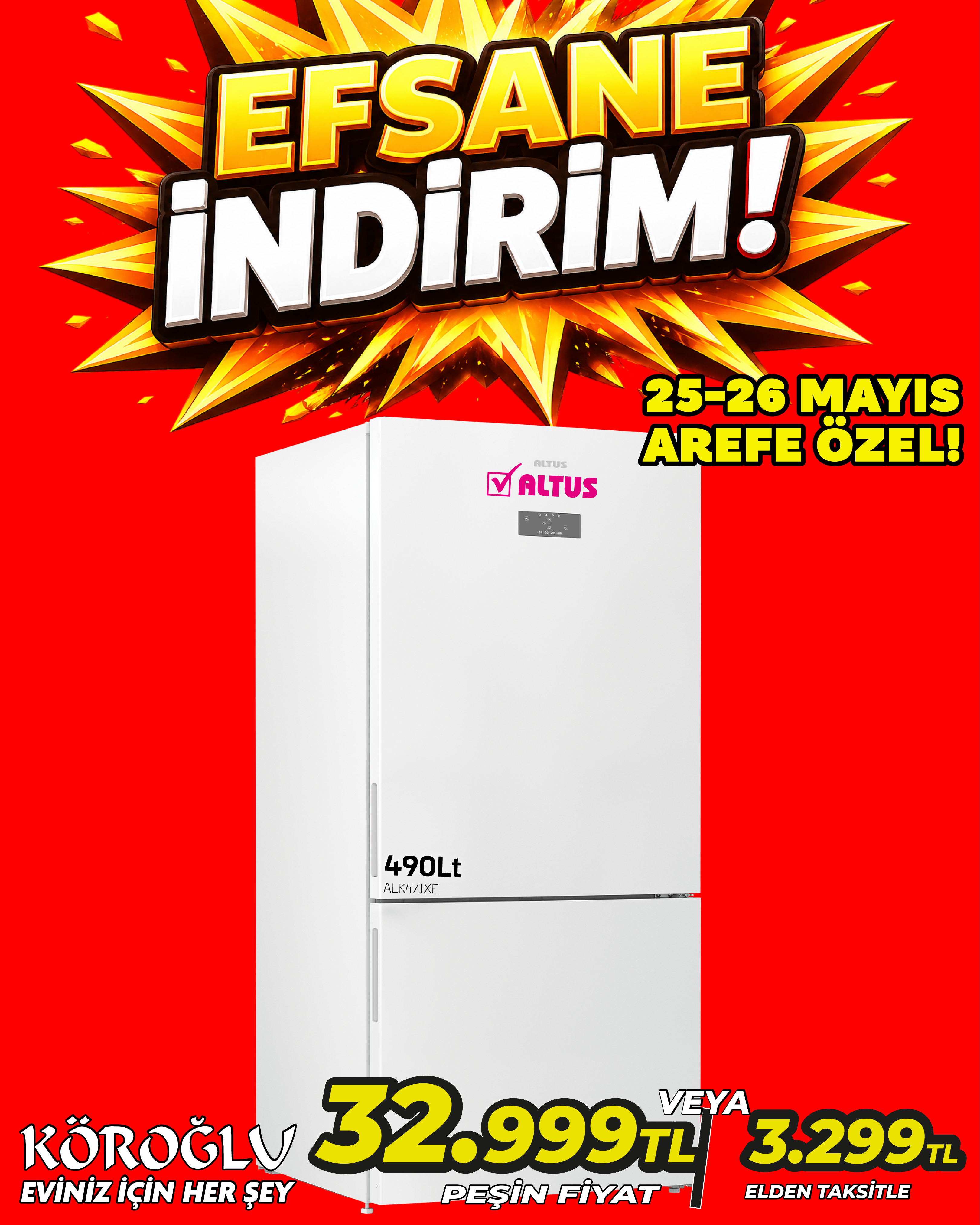 Altus 490 Lt Buzdolabı Main image