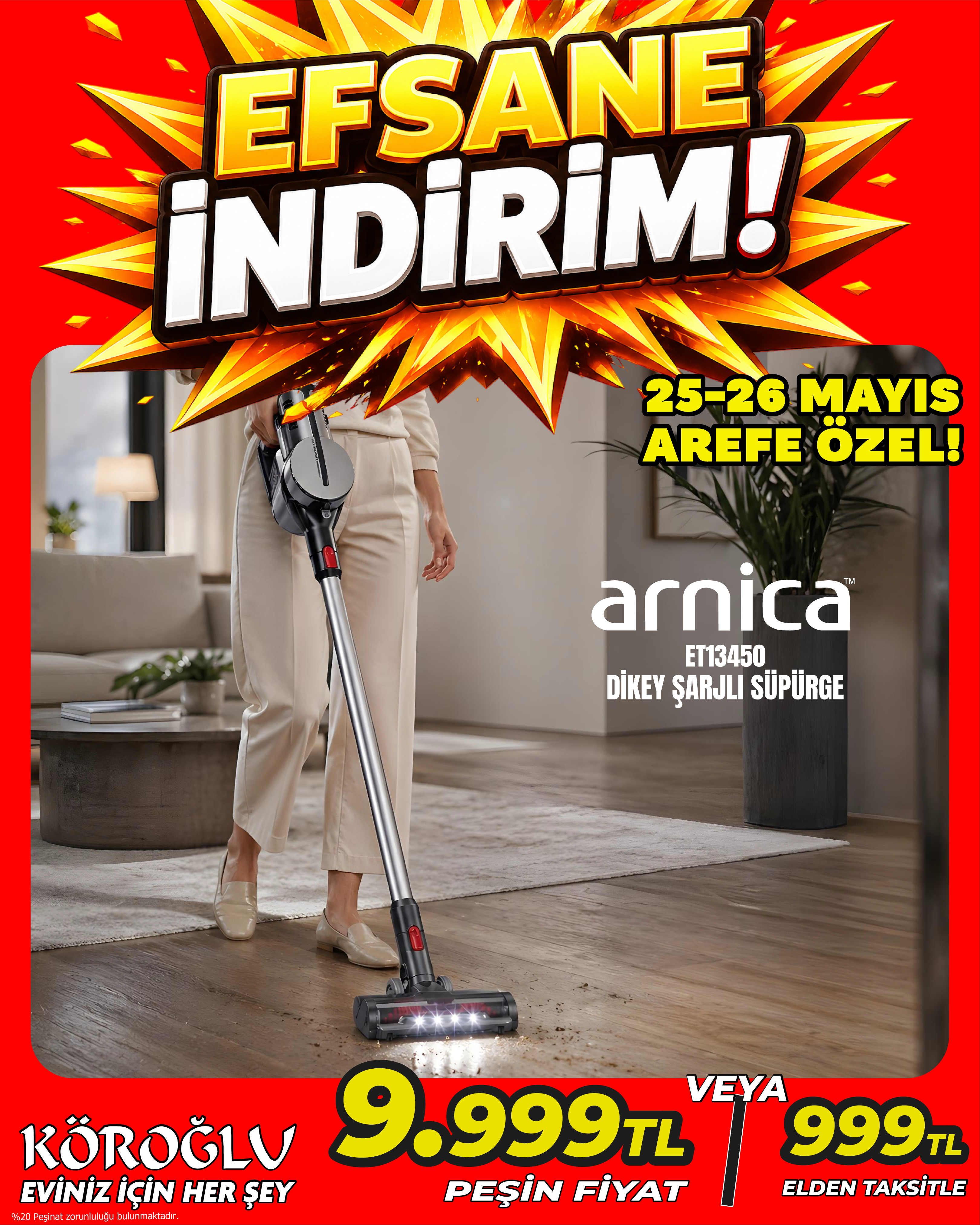 Arnica ET13450 Dikey �?arjlı Süpürge Main image