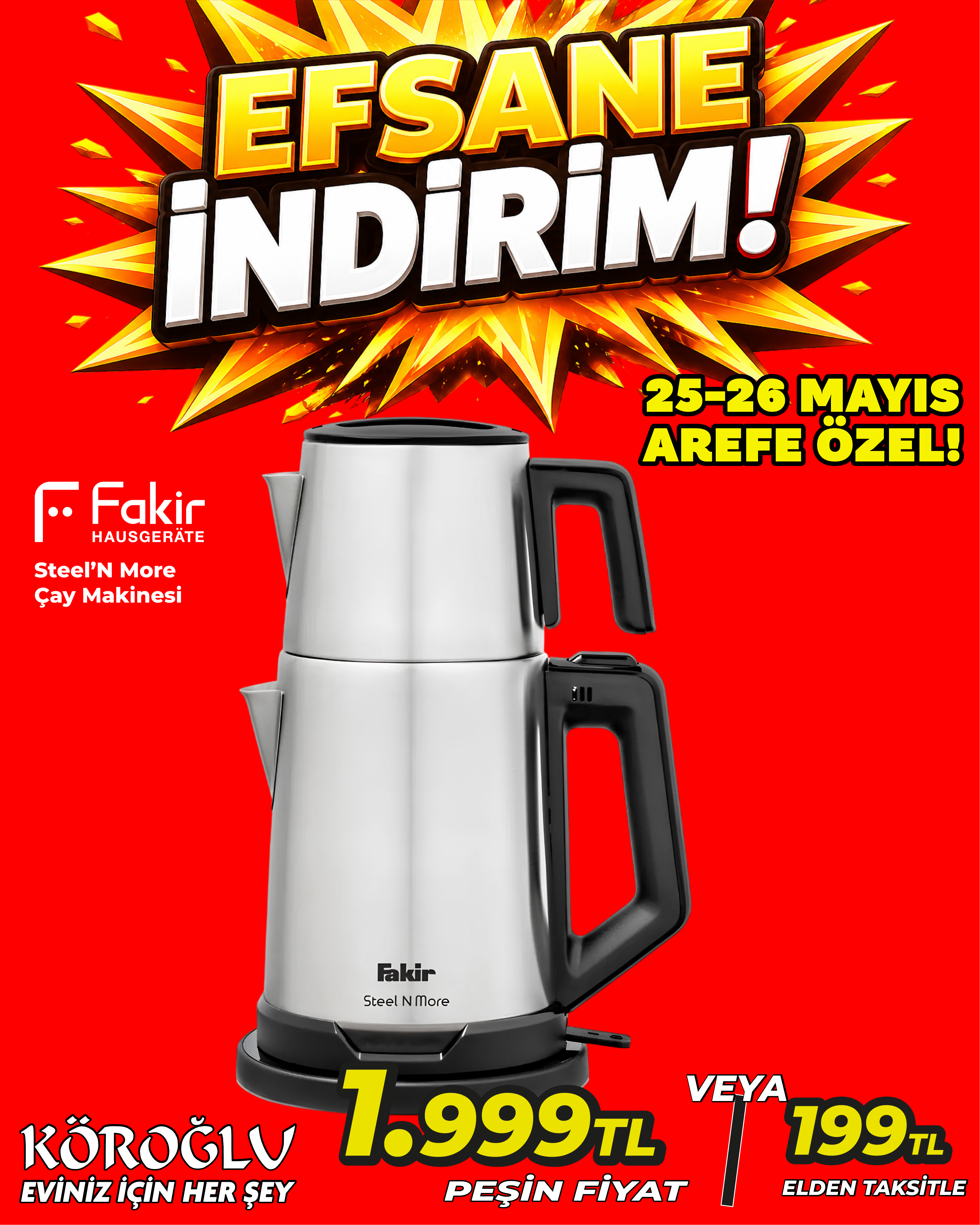 Fakir SteelN More Çay Makinesi Main image