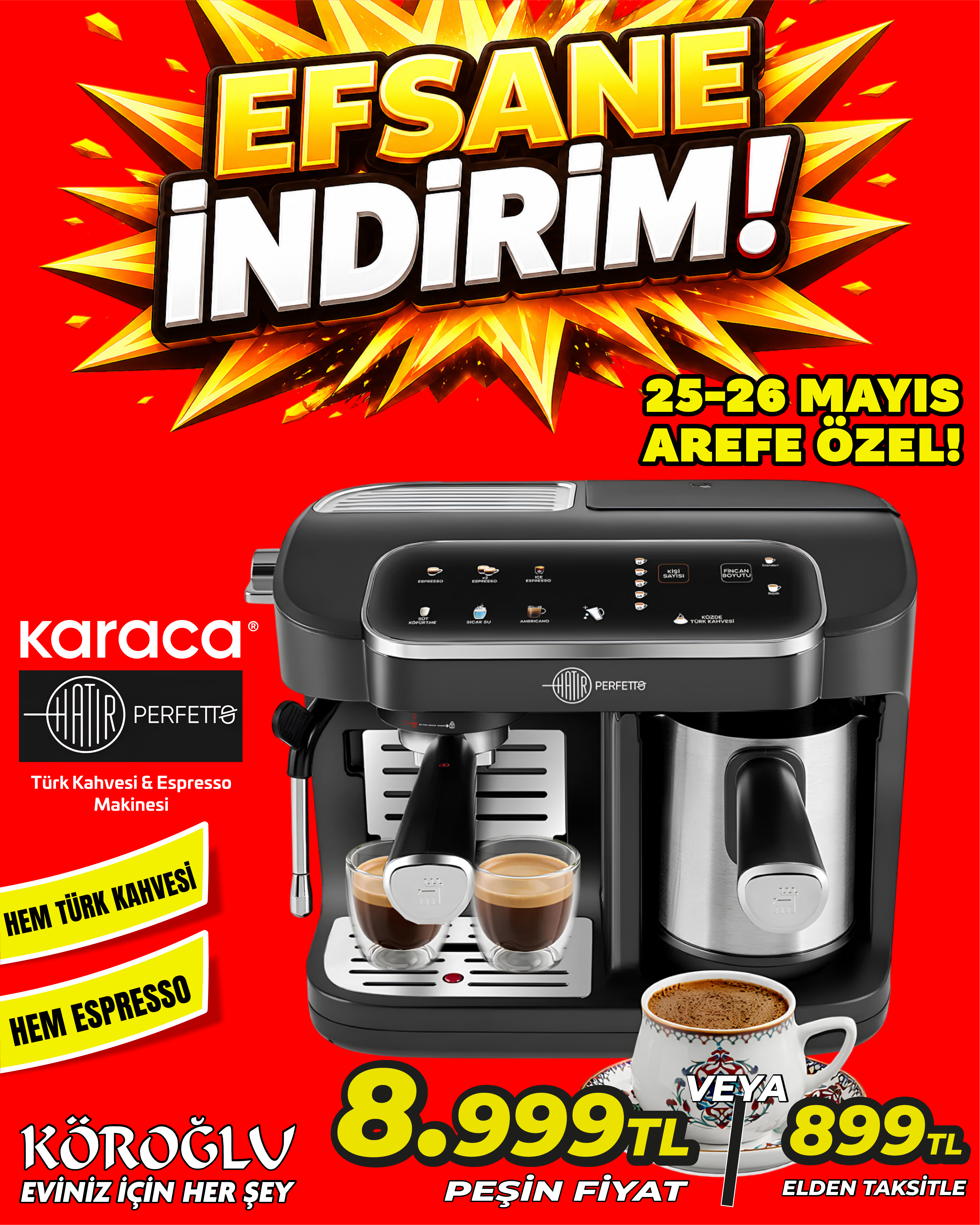 Karaca Hatır Perfetto Türk Kahvesi ve Espresso Makinesi Main image
