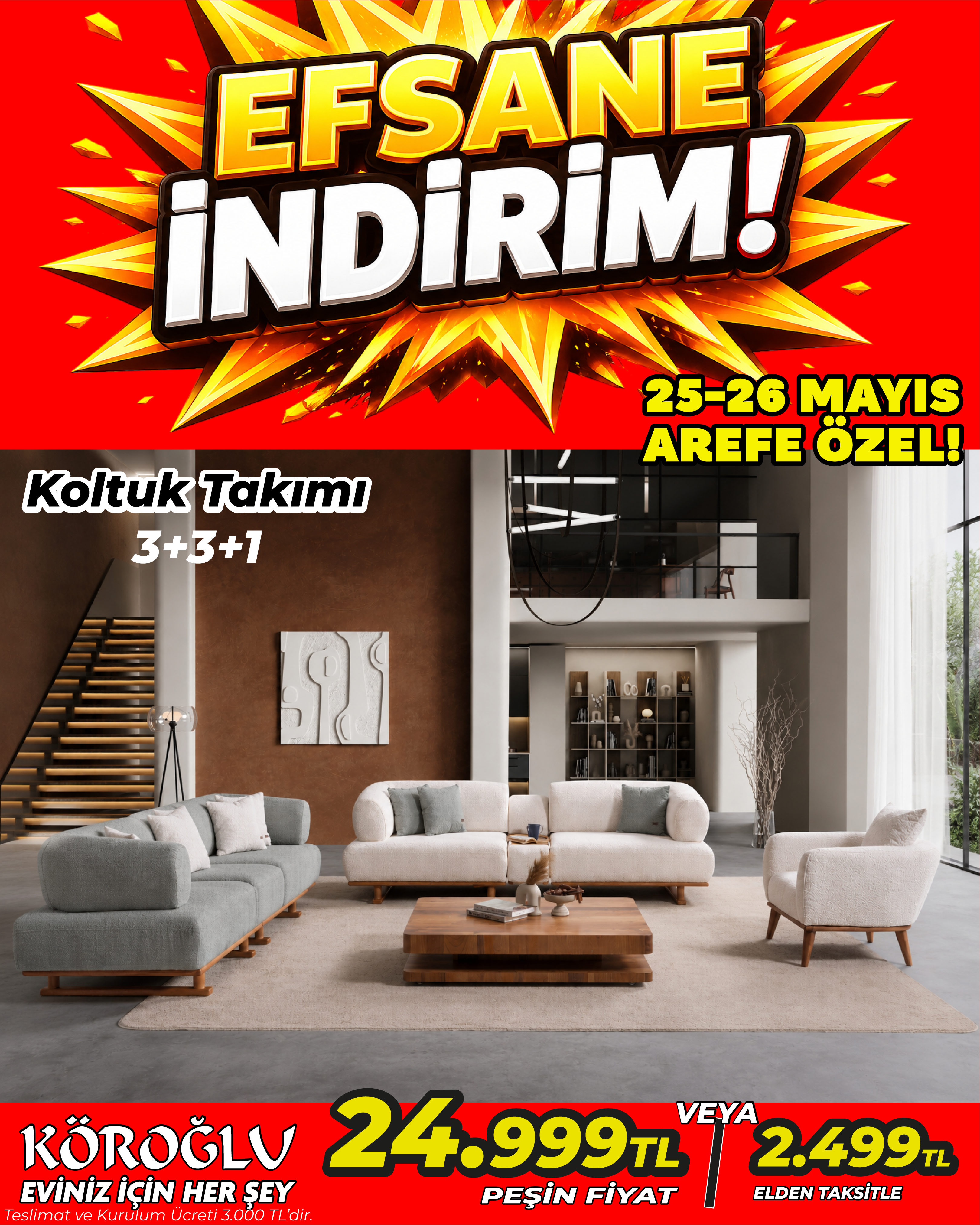 Koltuk Takımı 3+3+1 Main image