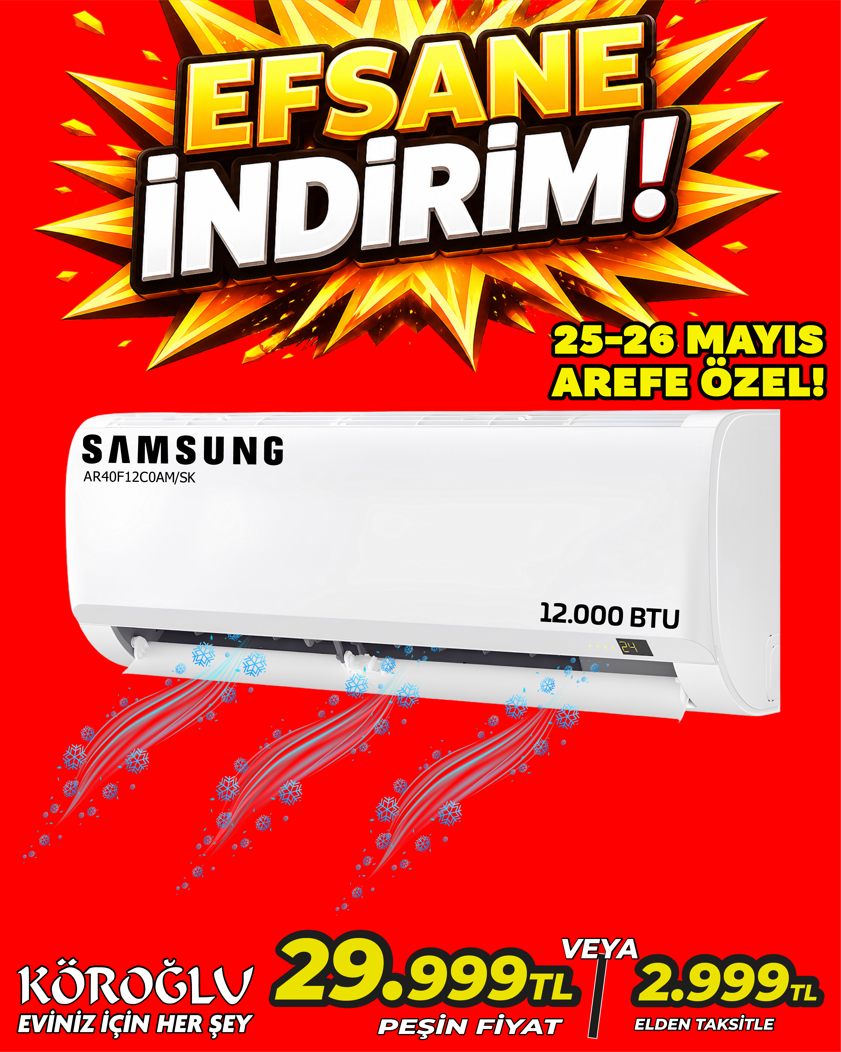 Samsung 12000 BTU Klima