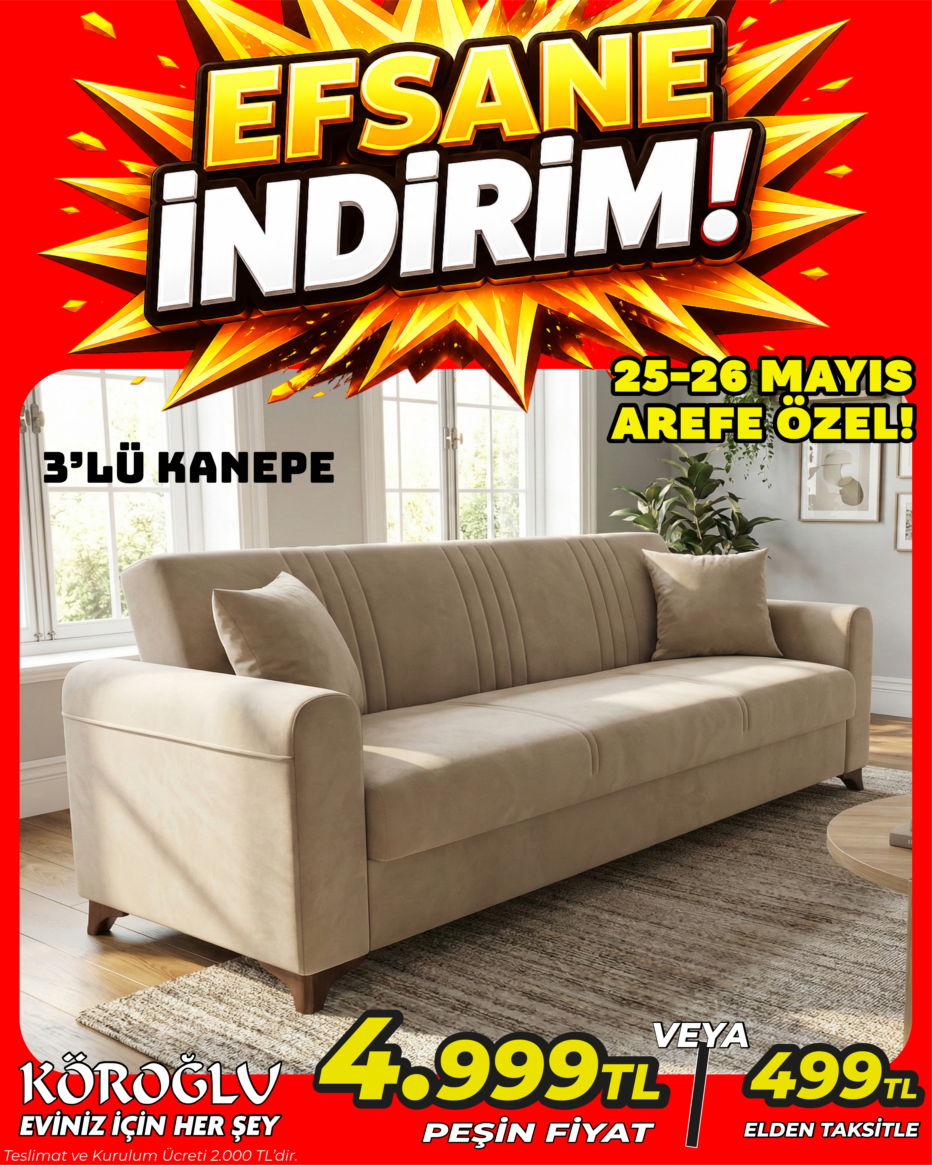 3'lü Kanepe Main image