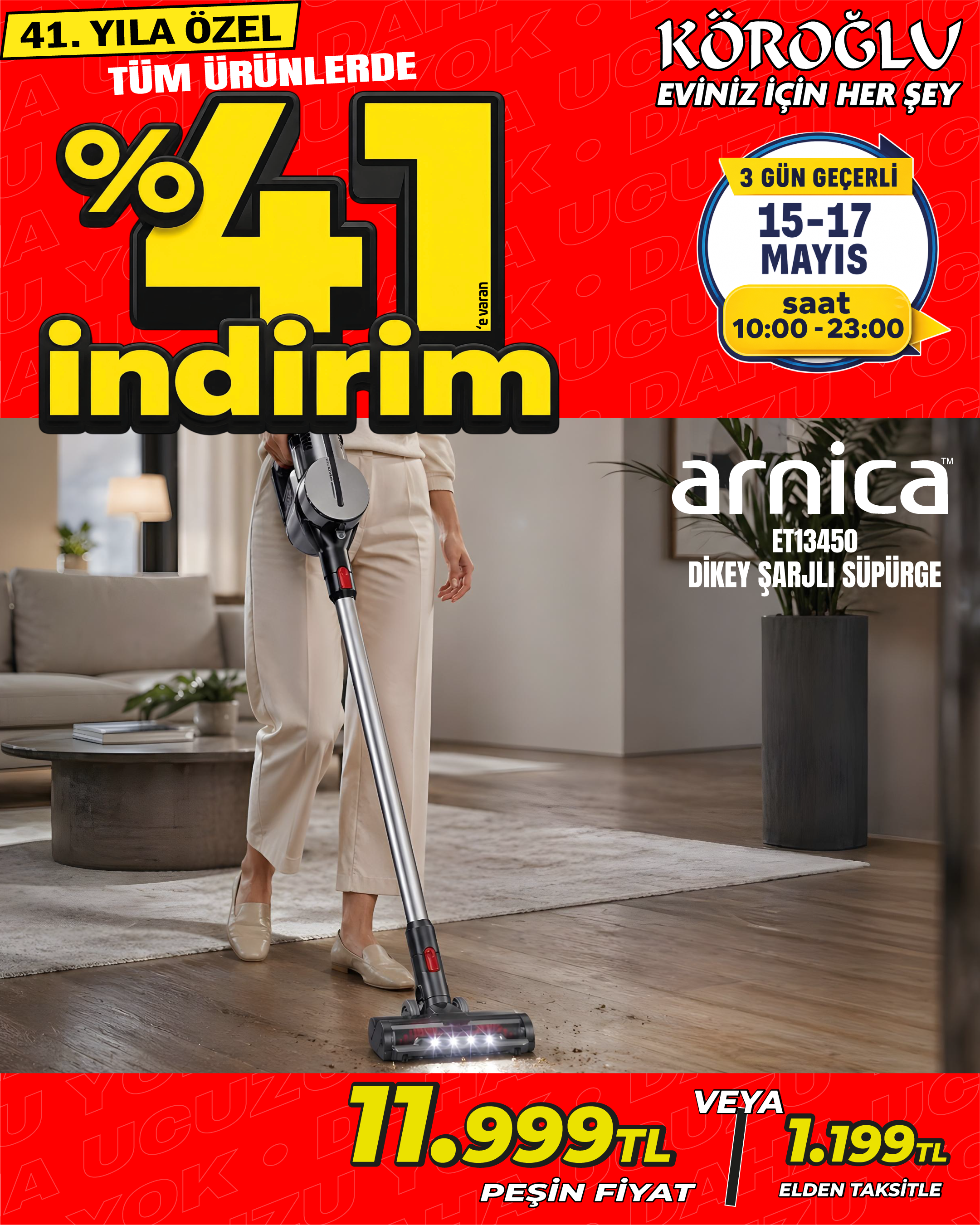 Arnica ET13450 Dikey Åarjlı Süpürge Main image
