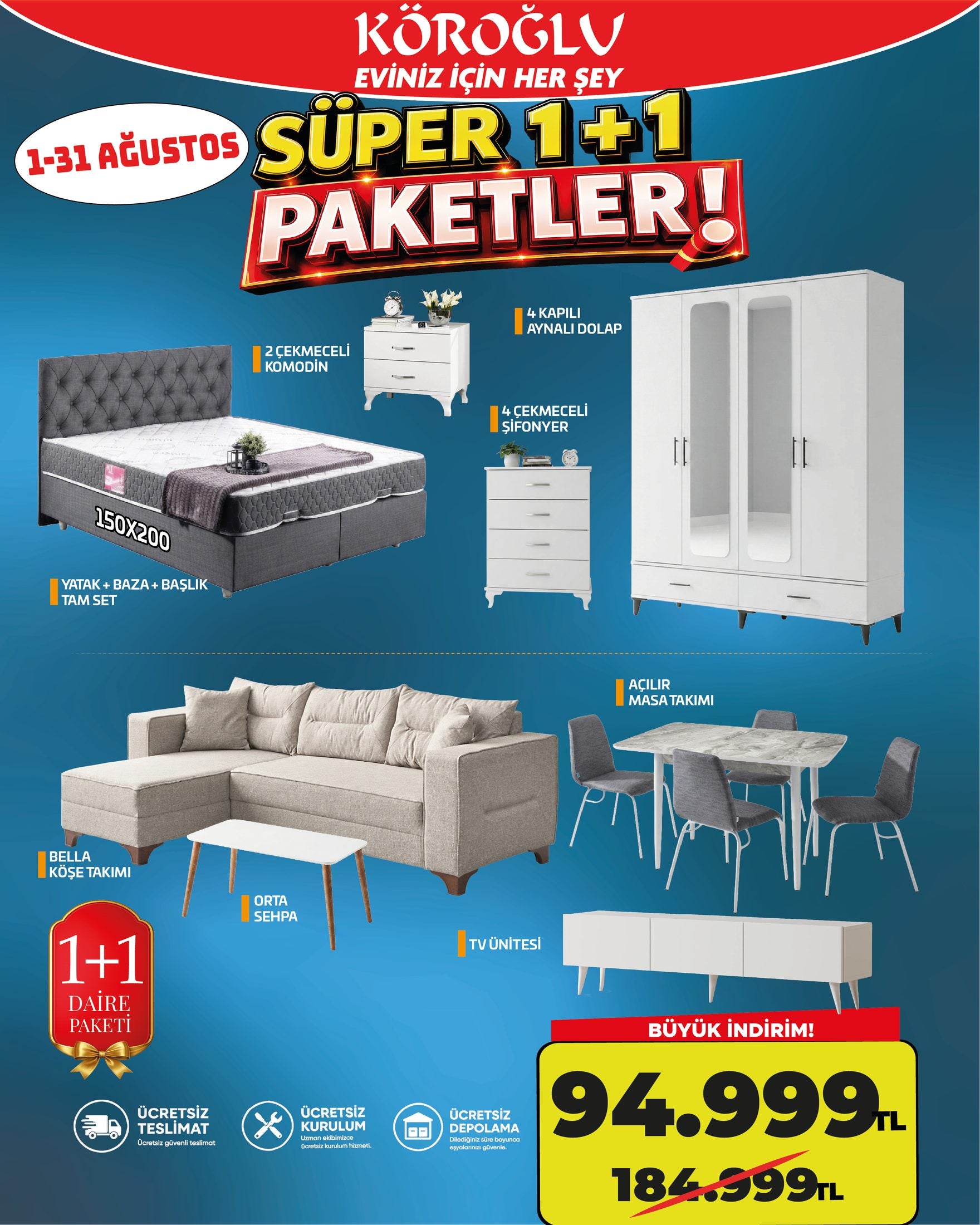 1+1 Daire Paketi 150x200 Main image
